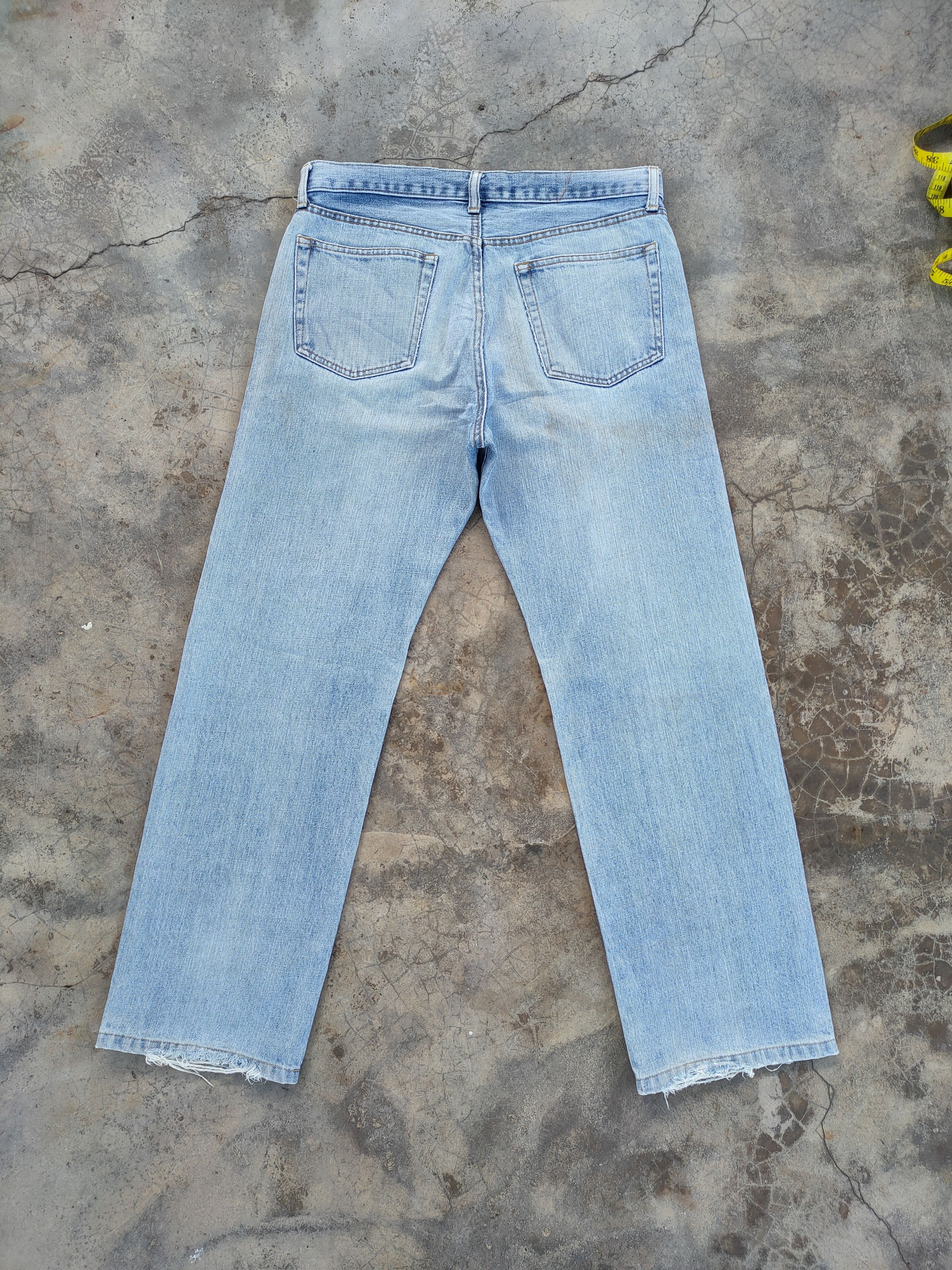 Japanese Brand × Vintage VINTAGE JAPANESE STRAIGHT FADED DISTRESSED JEANS PANTS Size US 33 - 1 Thumbnail