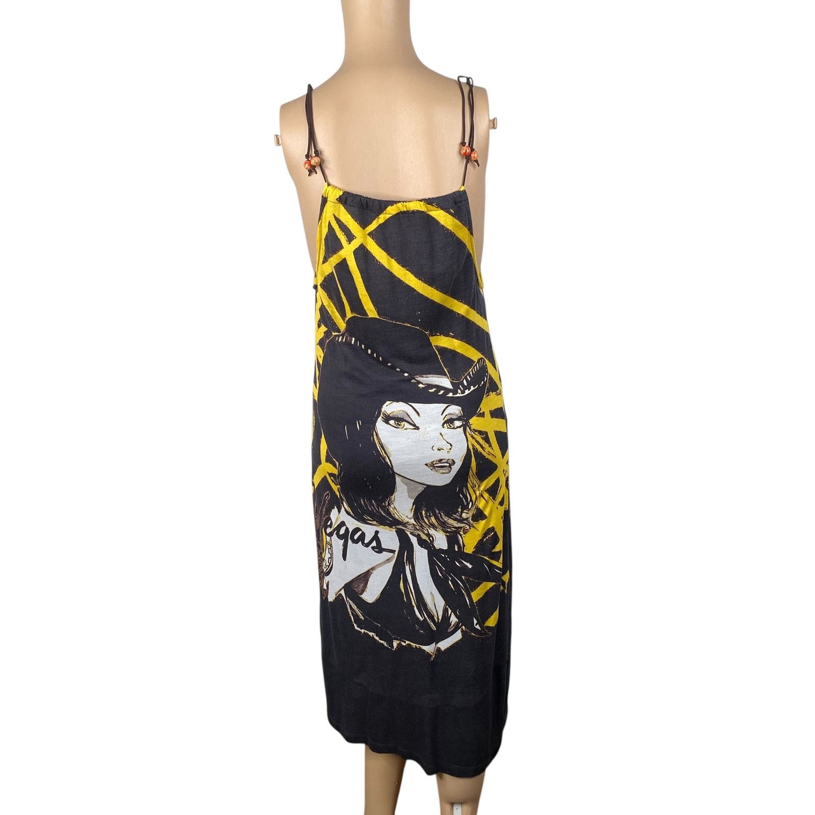 Custo Barcelona Y2K Custo Barcelona Las Vegas Art To Wear Midi Dress SZ M Size M / US 6-8 / IT 42-44 - 8 Thumbnail