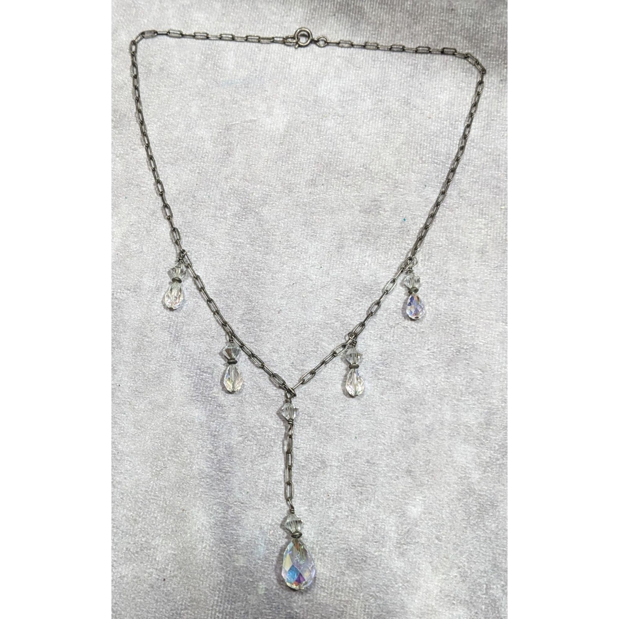 Other Aurora Borealis Crystal Teardrop Fantasy Necklace Size ONE SIZE - 5 Thumbnail