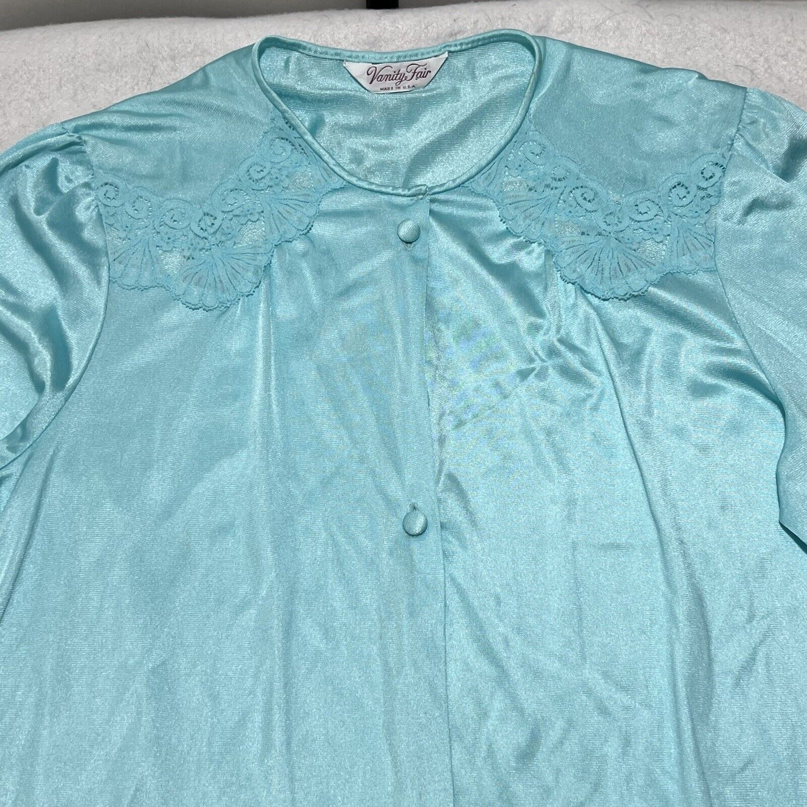 Vintage Vintage Vanity Fair Small Satin Nightgown Sleep Dres Size ONE SIZE - 2 Thumbnail