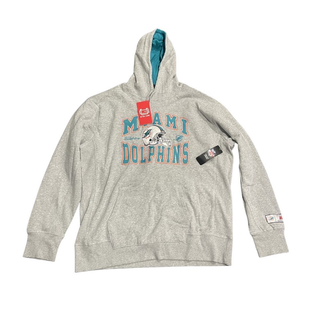 NFL Team Apparel Miami Dolphin Pullover Hoodie XXL Football NWT Size US XXL / EU 58 / 5 - 1 Thumbnail