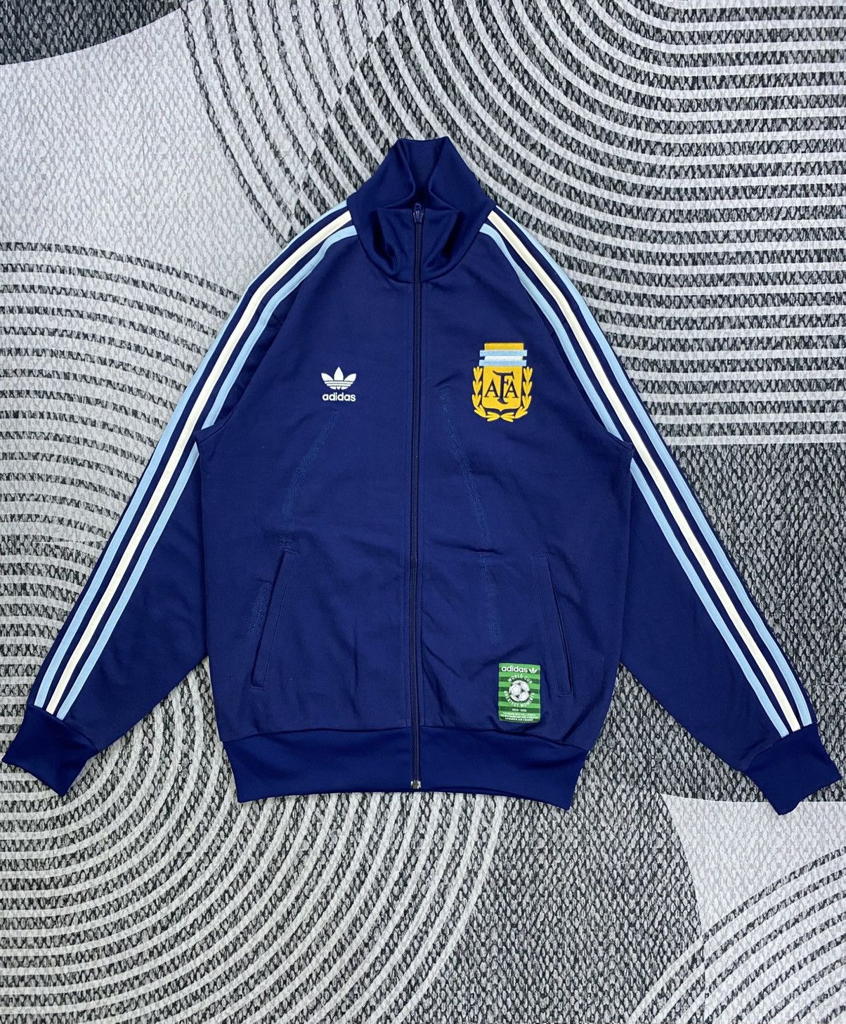Vintage Adidas Maradona Hand Of God 3 Striped Jacket