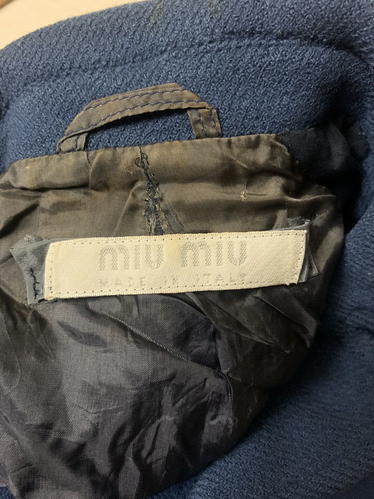 Miu Miu × Vintage 90s Miu miu blazer Size S / US 4 / IT 40 - 4 Thumbnail
