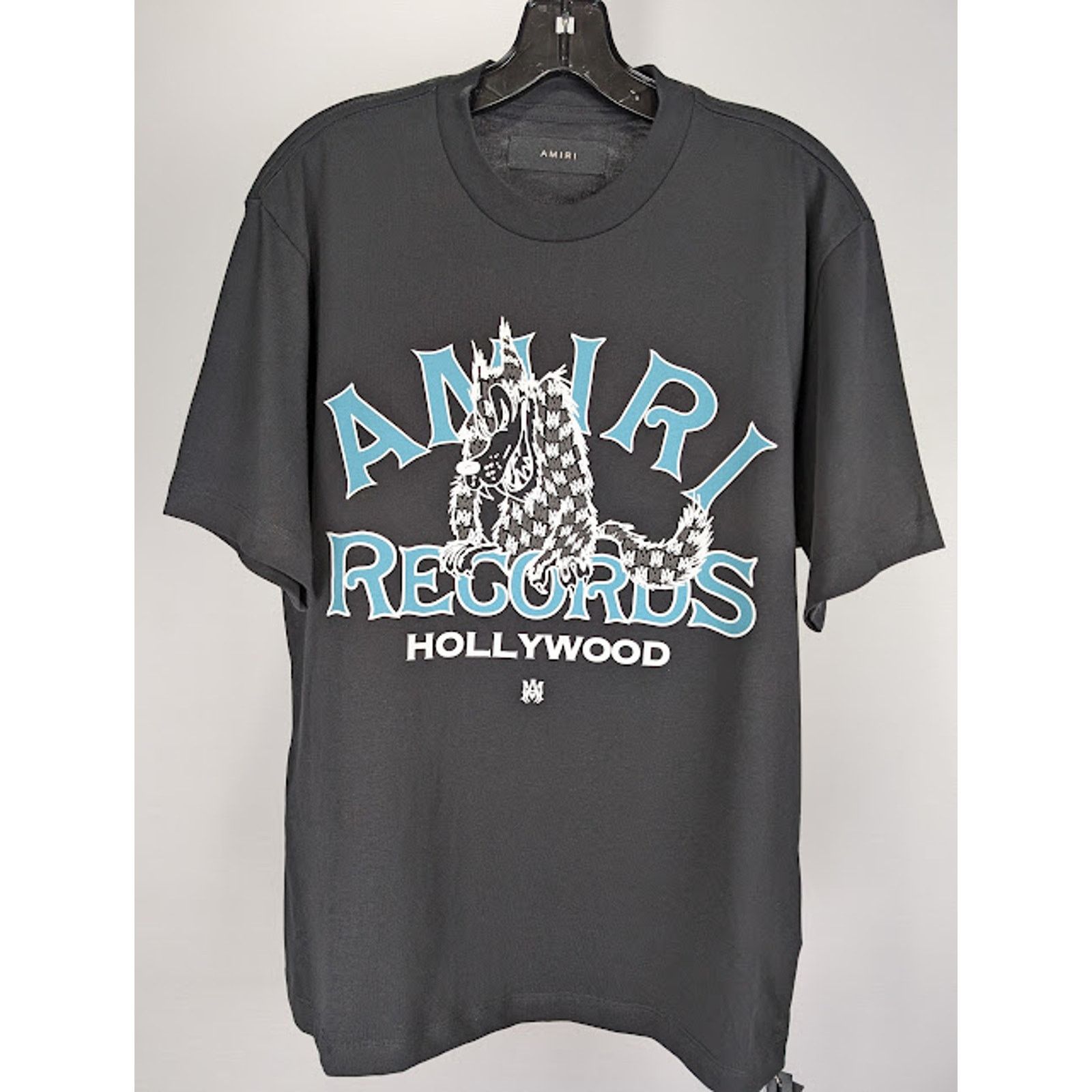 Amiri o1rshd1 Global Records T-Shirt in Black M Size US M / EU 48-50 / 2 - 2 Thumbnail