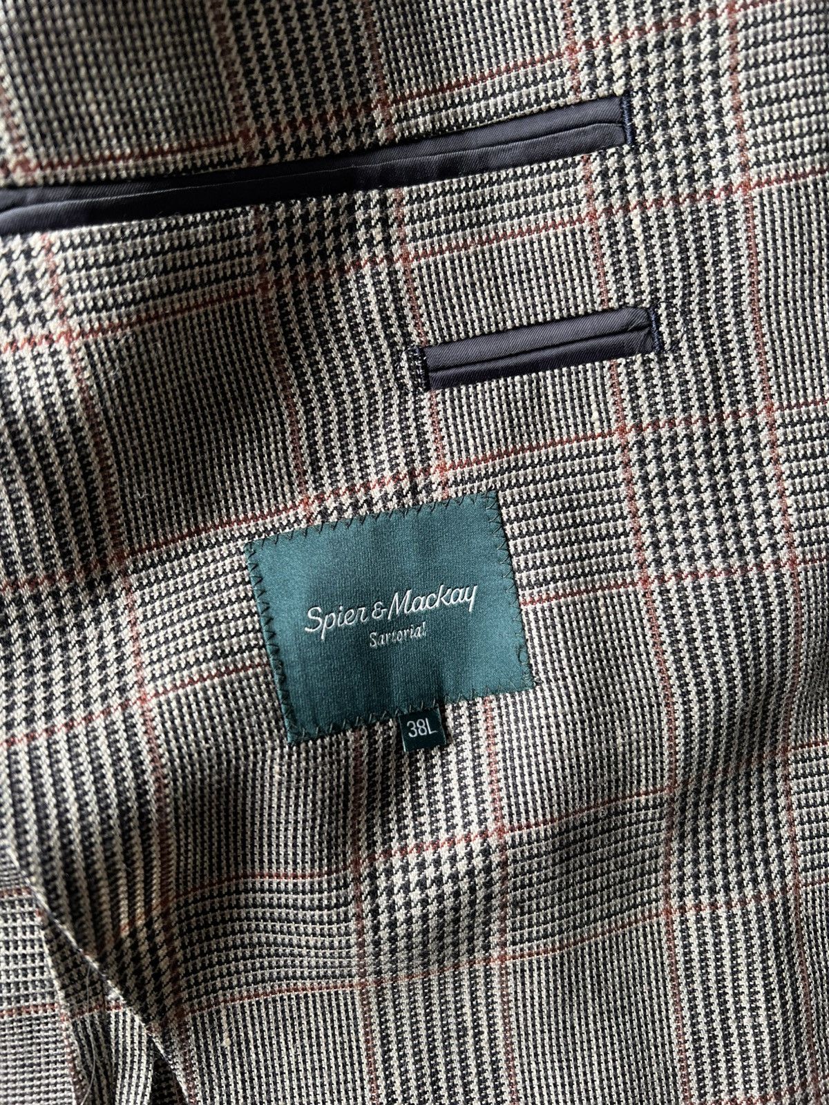 Spier & Mackay Spier & Mackey Classic Fit Check Pattern Blazer Size 38L - 8 Thumbnail
