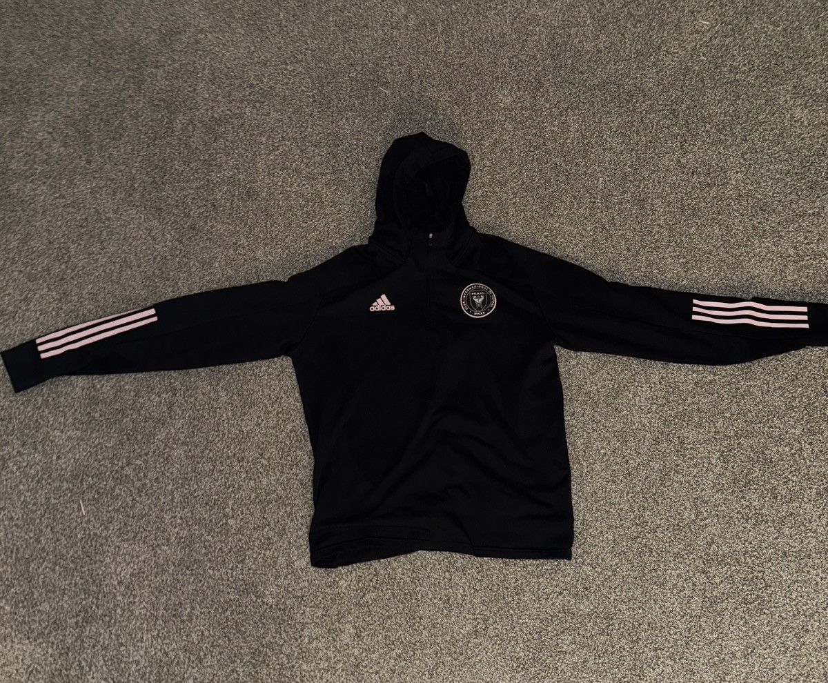 Adidas Adidas Inter Miami CF Travel Quarter Zip Jacket Hoodie Size US XL / EU 56 / 4 - 8 Thumbnail