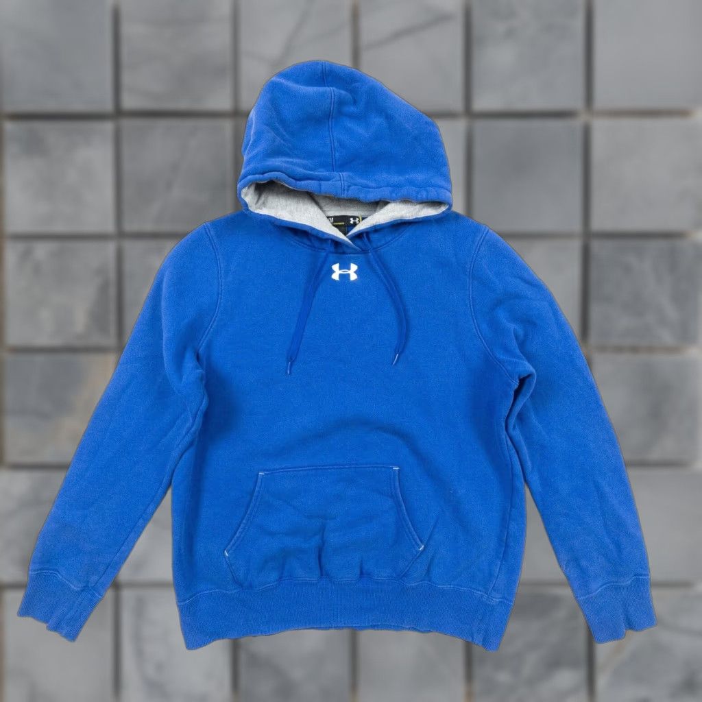 Under Armour VINTAGE Under Armour Hoodie Shirt Adult Medium Gray Embroidered Logo 90s Event? Size US M / EU 48-50 / 2 - 1 Thumbnail