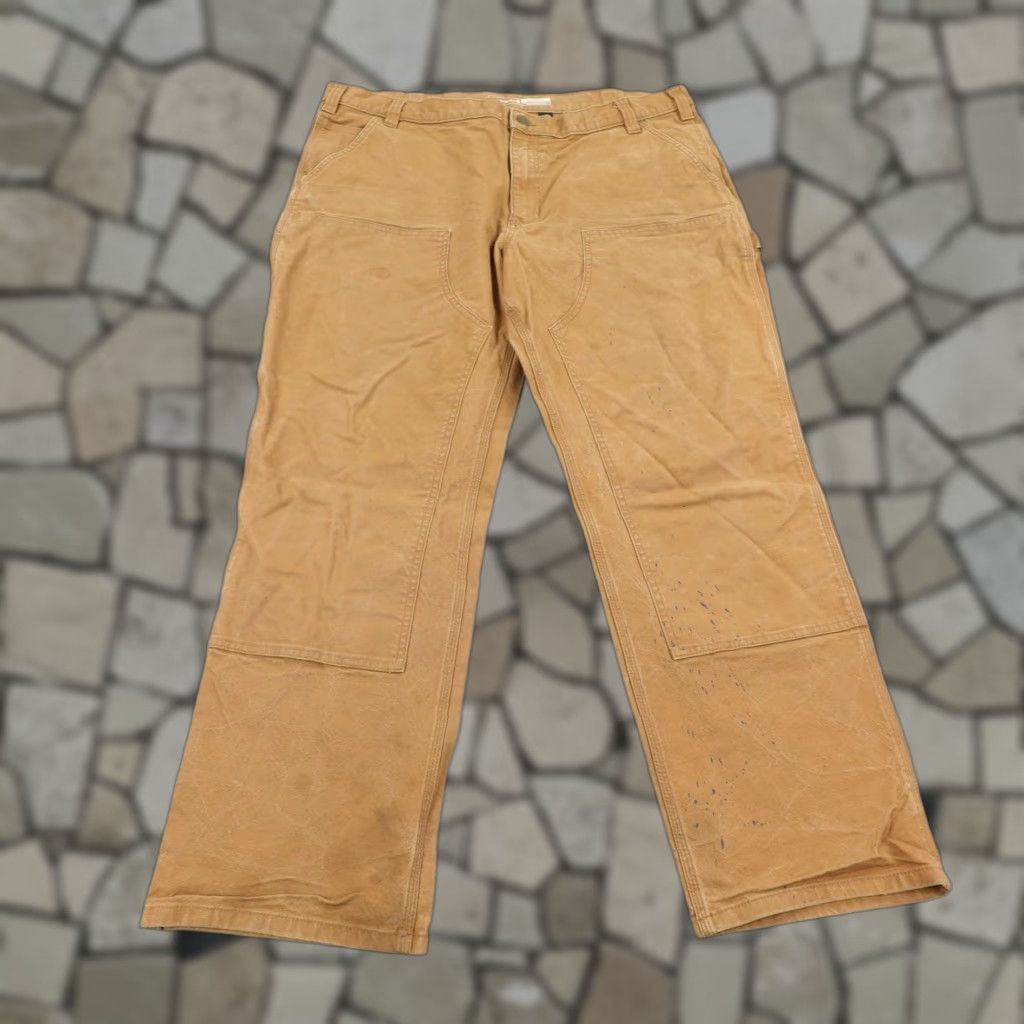 Carhartt Carhartt Rugged Flex Duck Pants 42x31 Brown Relaxed Fit Utility Double Knee Mens Size US 42 / EU 58 - 1 Thumbnail