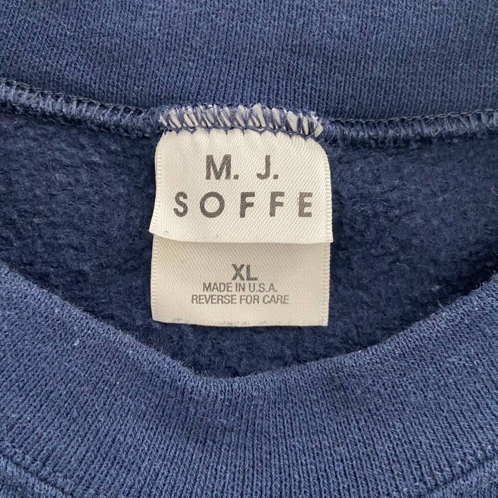 Soffe VINTAGE MJ Soffe Sweater XL Blue United States Navy Mom Women's Pullover Classic Nautical Size XL / US 12-14 / IT 48-50 - 6 Thumbnail