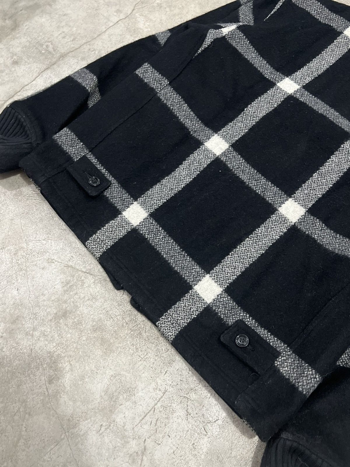 Neighborhood Neighborhood Drifter Short W-JKT Check Wool Work Rib Jacket Size US M / EU 48-50 / 2 - 5 Thumbnail