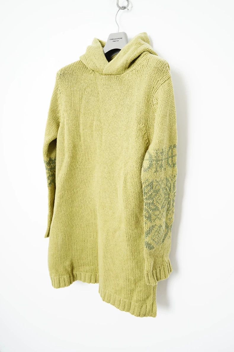 Yohji Yamamoto Yohji Yamamoto Yohji Yamamoto Hooded Knitted Sweatshirt Size US M / EU 48-50 / 2 - 2 Thumbnail