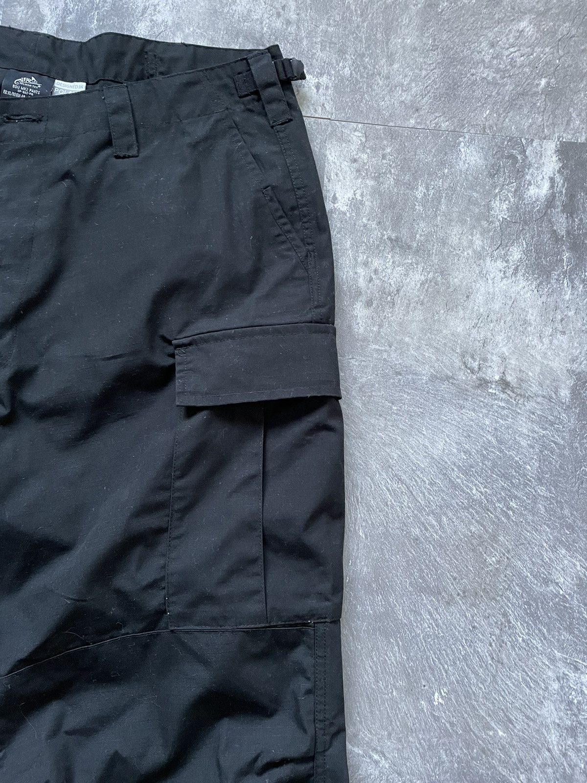 Vintage Helikon Tex military cargo black pants baggy mens XL Size US 36 / EU 52 - 4 Thumbnail