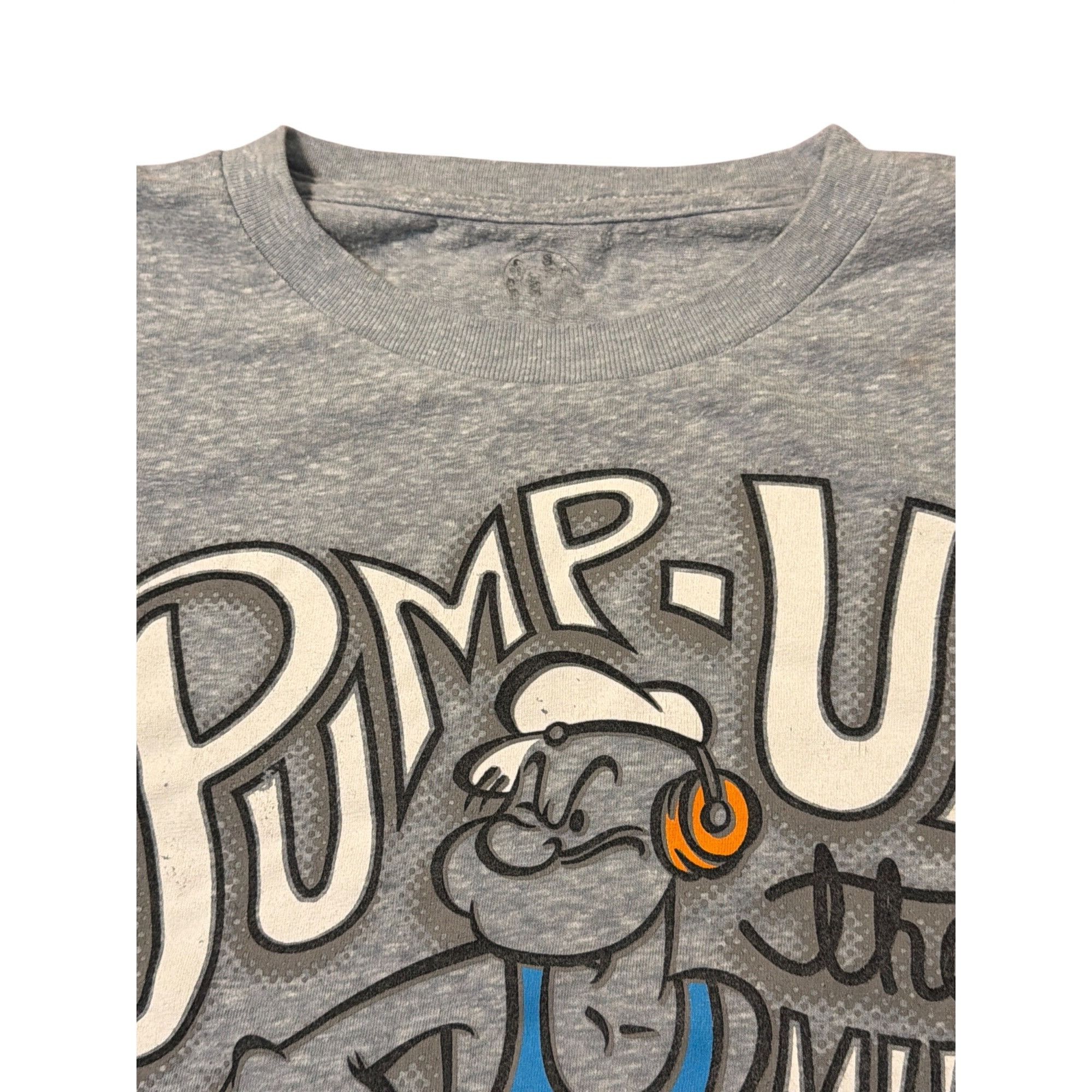 Other Popeye Pump Up The Music Graphic Gray Short Sleeve T Shirt C Size US M / EU 48-50 / 2 - 3 Thumbnail