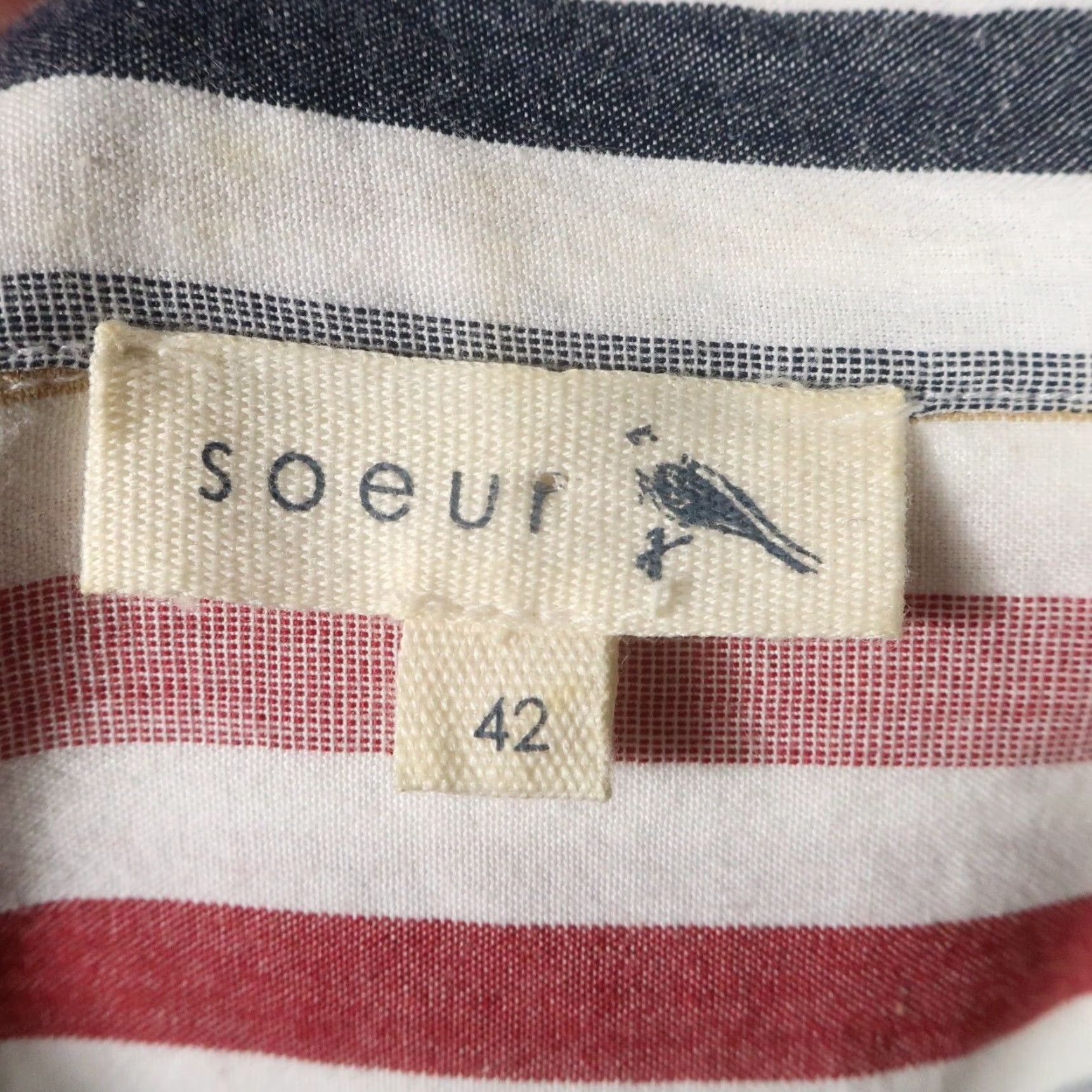 Soeur Soeur Button Shirt Men 42 Long Sleeve Striped Light Cotton Paris Vertue M Multicolor Casual Shirt Mens Size US M / EU 48-50 / 2 - 5 Thumbnail