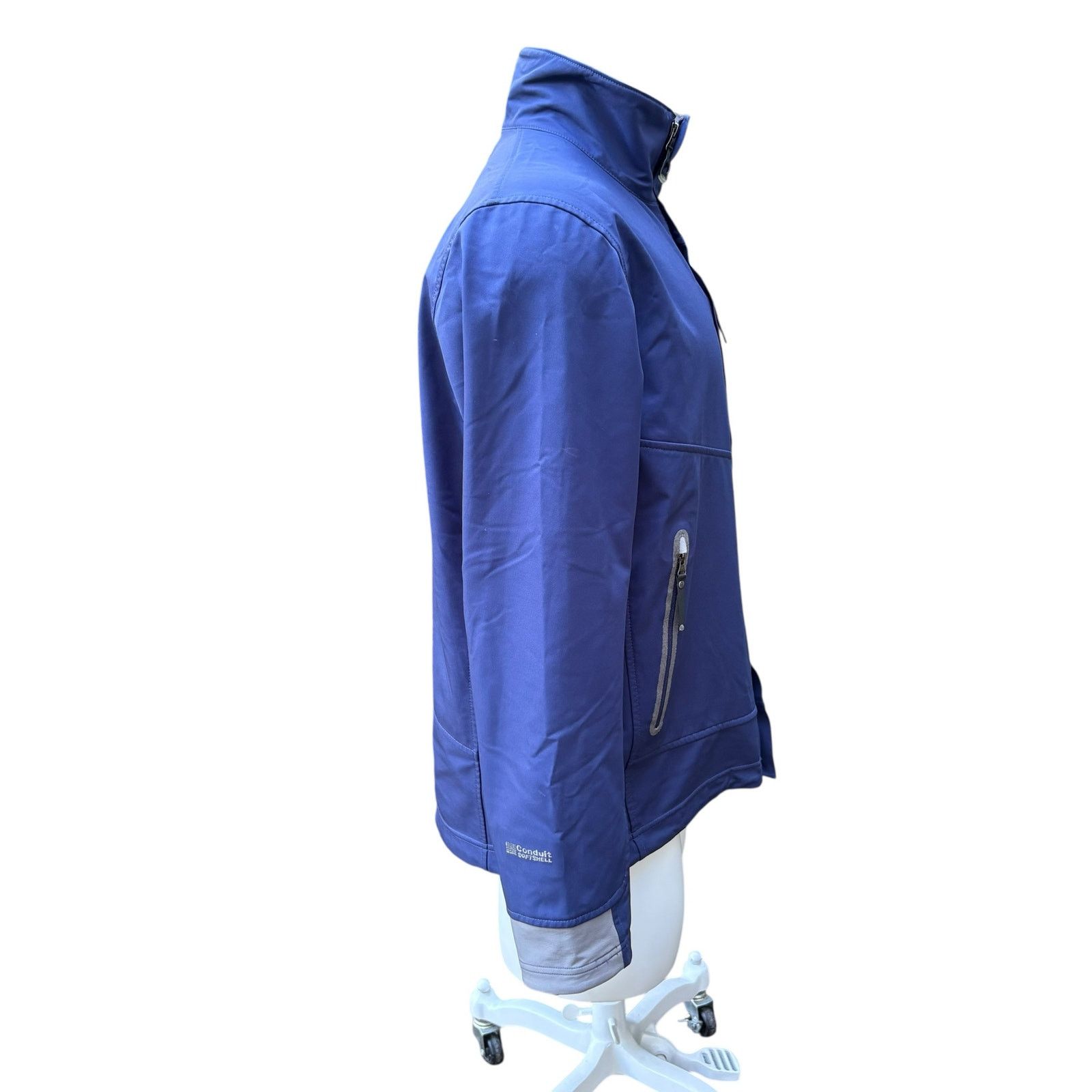 Mountain Hardwear Mountain Hardwear Jacket Sz L Blue Conduit Soft Shell Zip Size US L / EU 52-54 / 3 - 4 Thumbnail