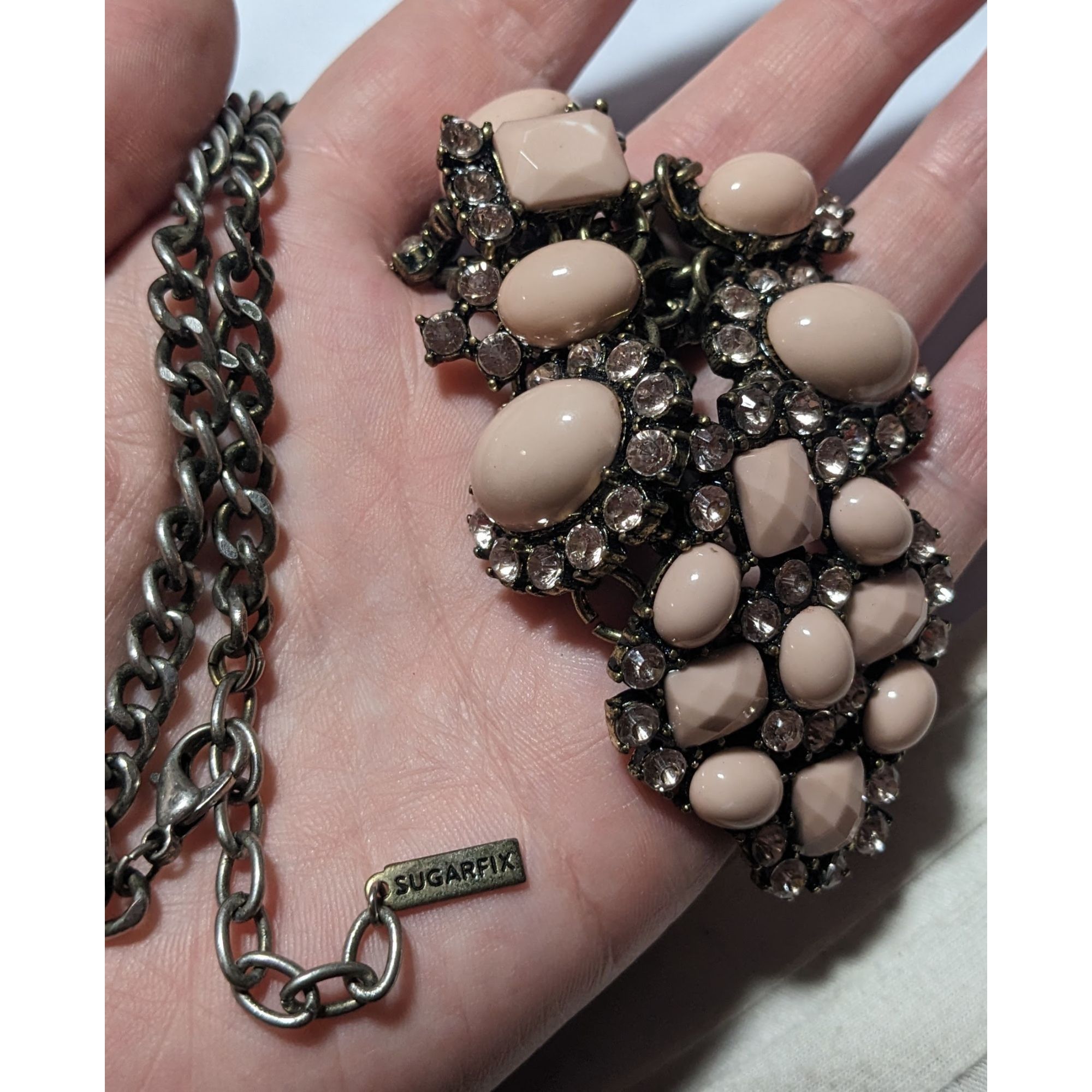 Other Sugarfix Pink Gemmed Statement Necklace Size ONE SIZE - 4 Thumbnail