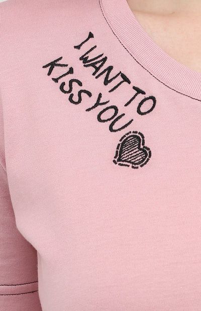 Dolce & Gabbana o1y0925 Crewneck T-Shirt in Pink Size M / US 6-8 / IT 42-44 - 3 Thumbnail
