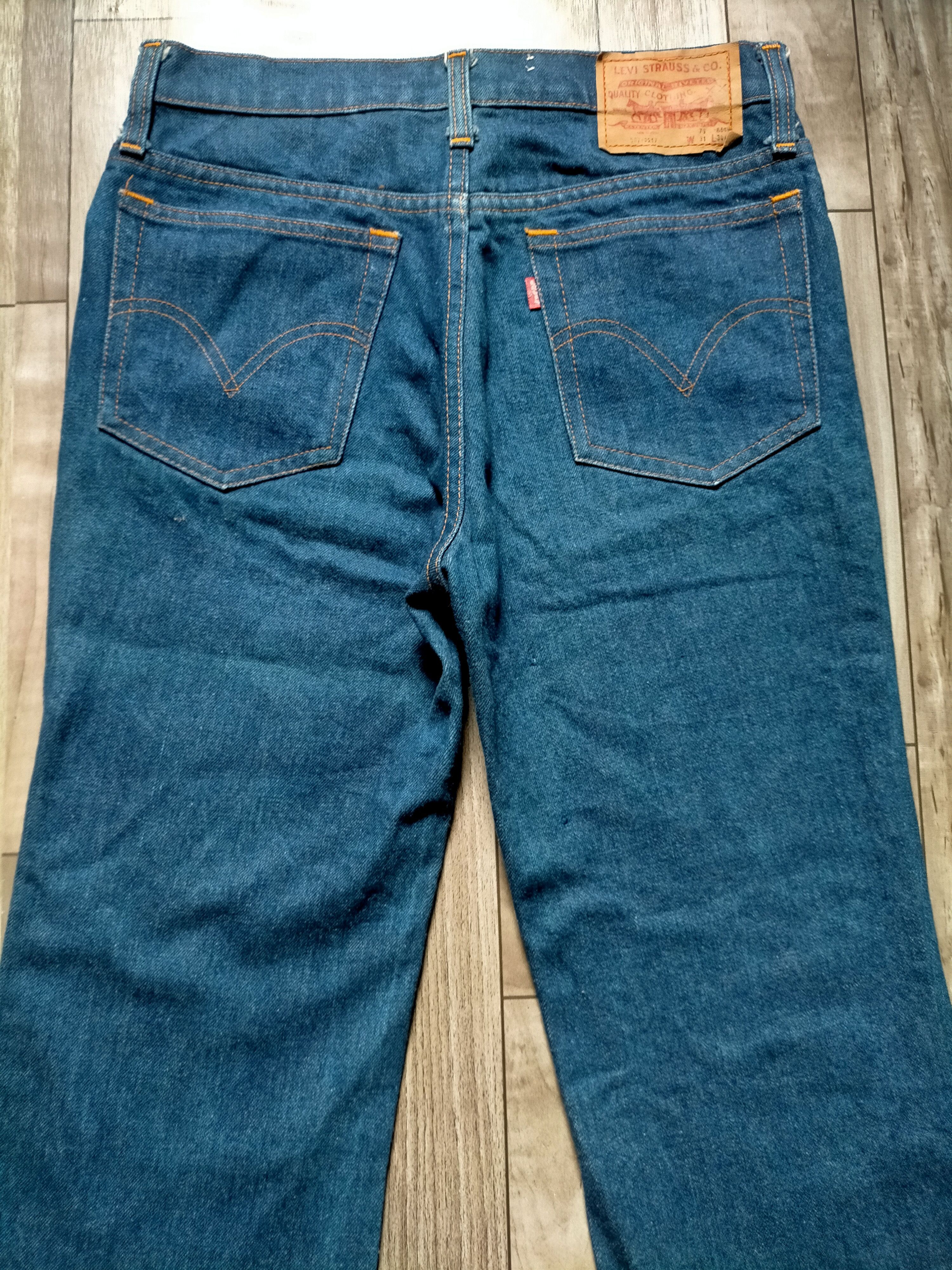 Levi's Flare Jeans Vtg 80s Levis 507 Boot cut Denim Size US 29 - 9 Thumbnail