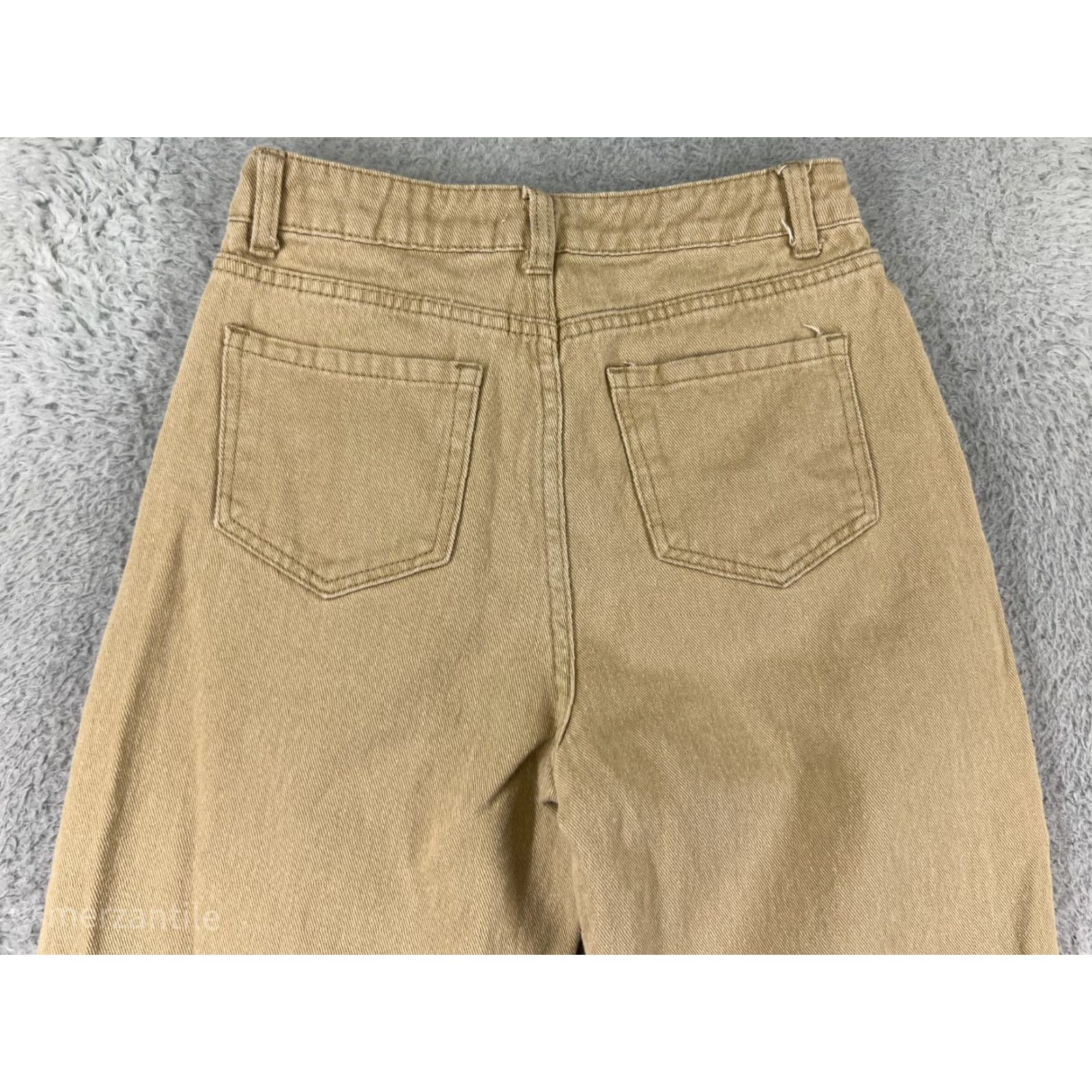 Shein VINTAGE SheIn Womens Jeans Pants Clothing High Rise Tapered Cotton Blend Beige 90s Retro Womens Size 26" / US 2 / IT 38 - 3 Thumbnail