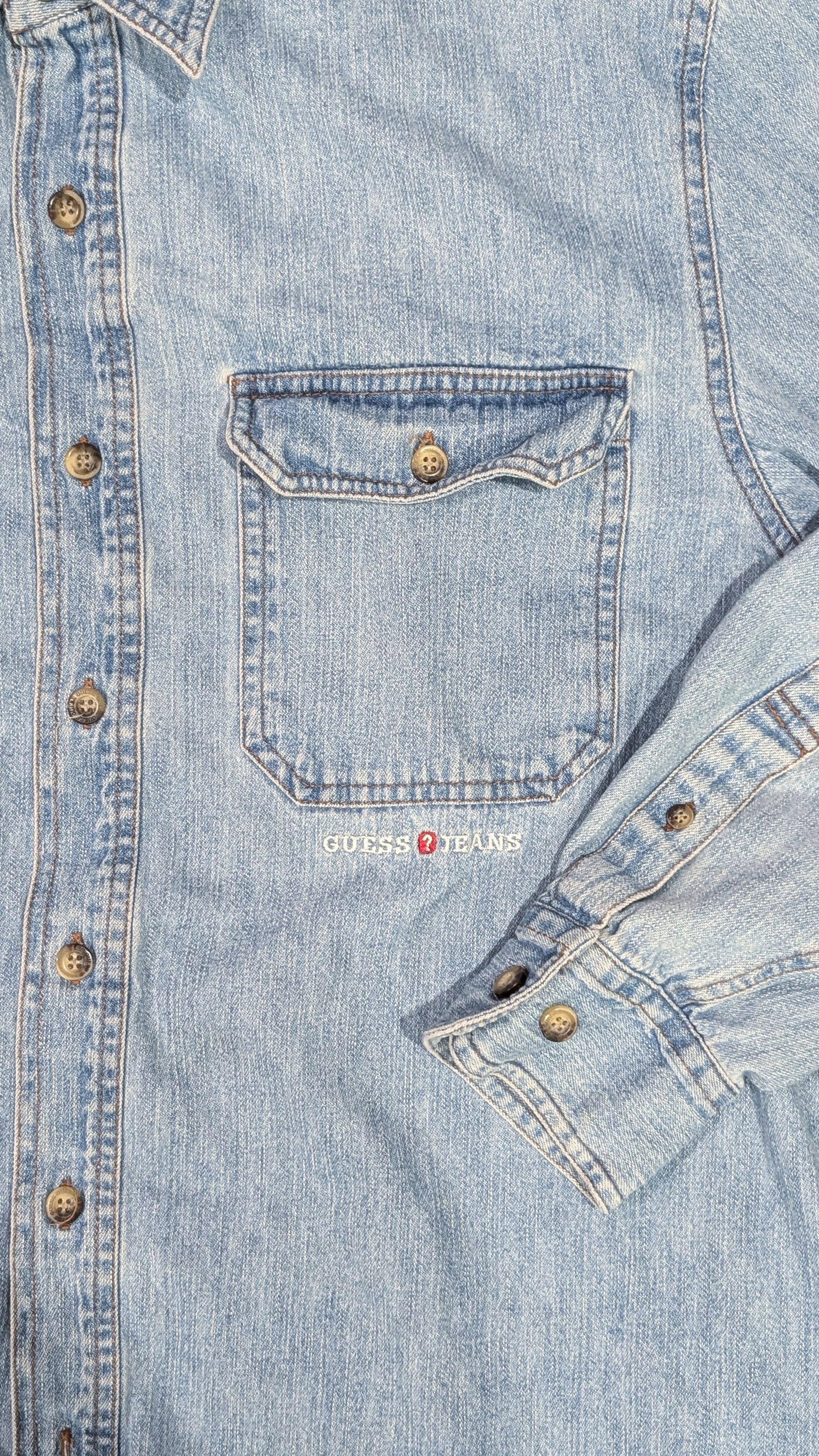 Guess Vintage Guess ? Jeans denim long sleeve shirt - SIZE S Size US S / EU 44-46 / 1 - 2 Thumbnail