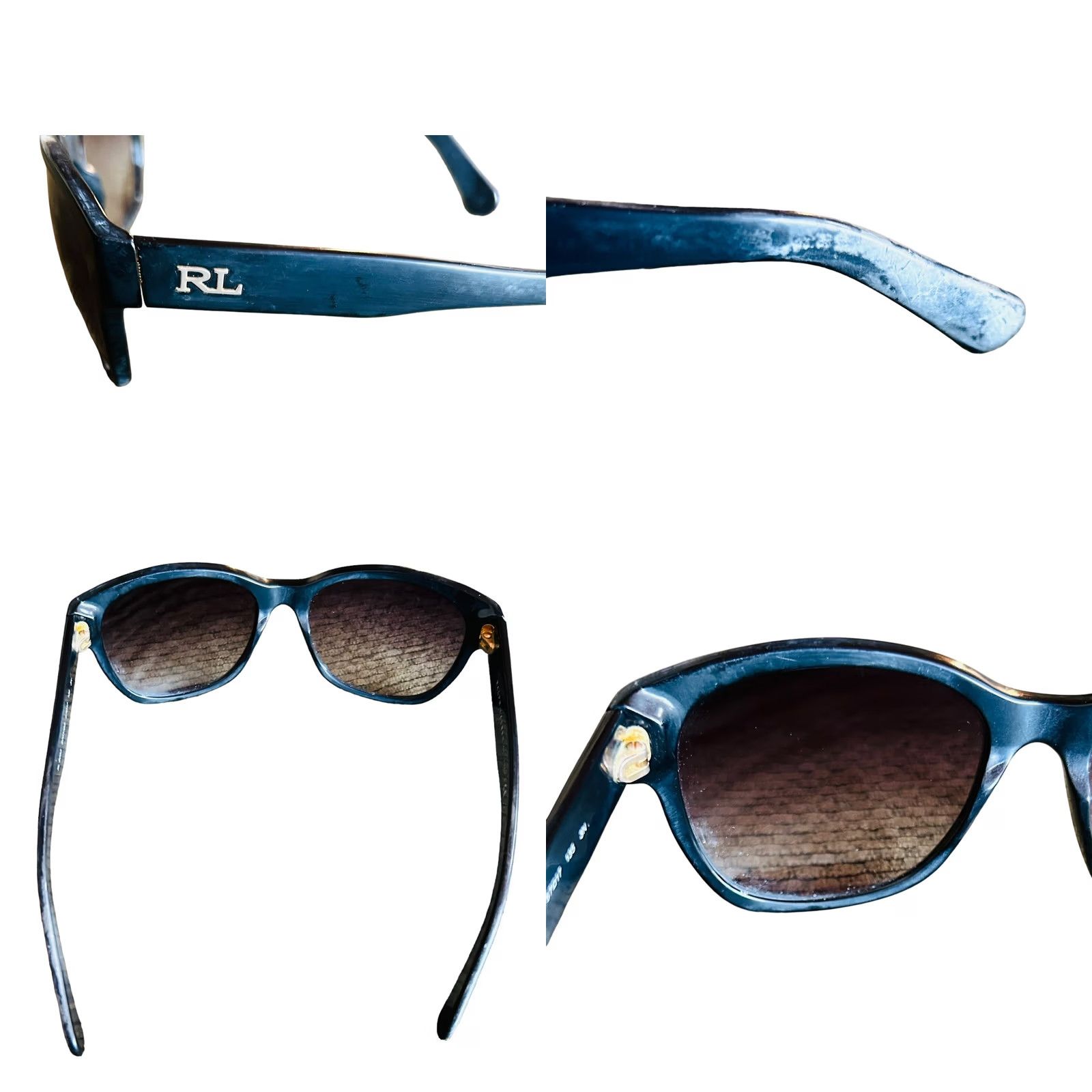 Ralph Lauren Ralph Lauren Sunglasses Women Black RL 8053 Case UV400 Gradient Oval Plastic - Women Size ONE SIZE - 8 Thumbnail