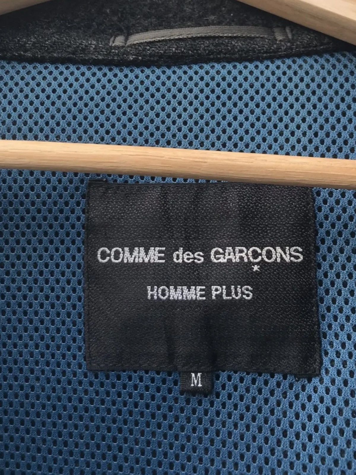 Comme des Garcons Homme Plus Archive AD1995 CdG Homme Plus Leather Collar Wool Coat Size US M / EU 48-50 / 2 - 14 Thumbnail