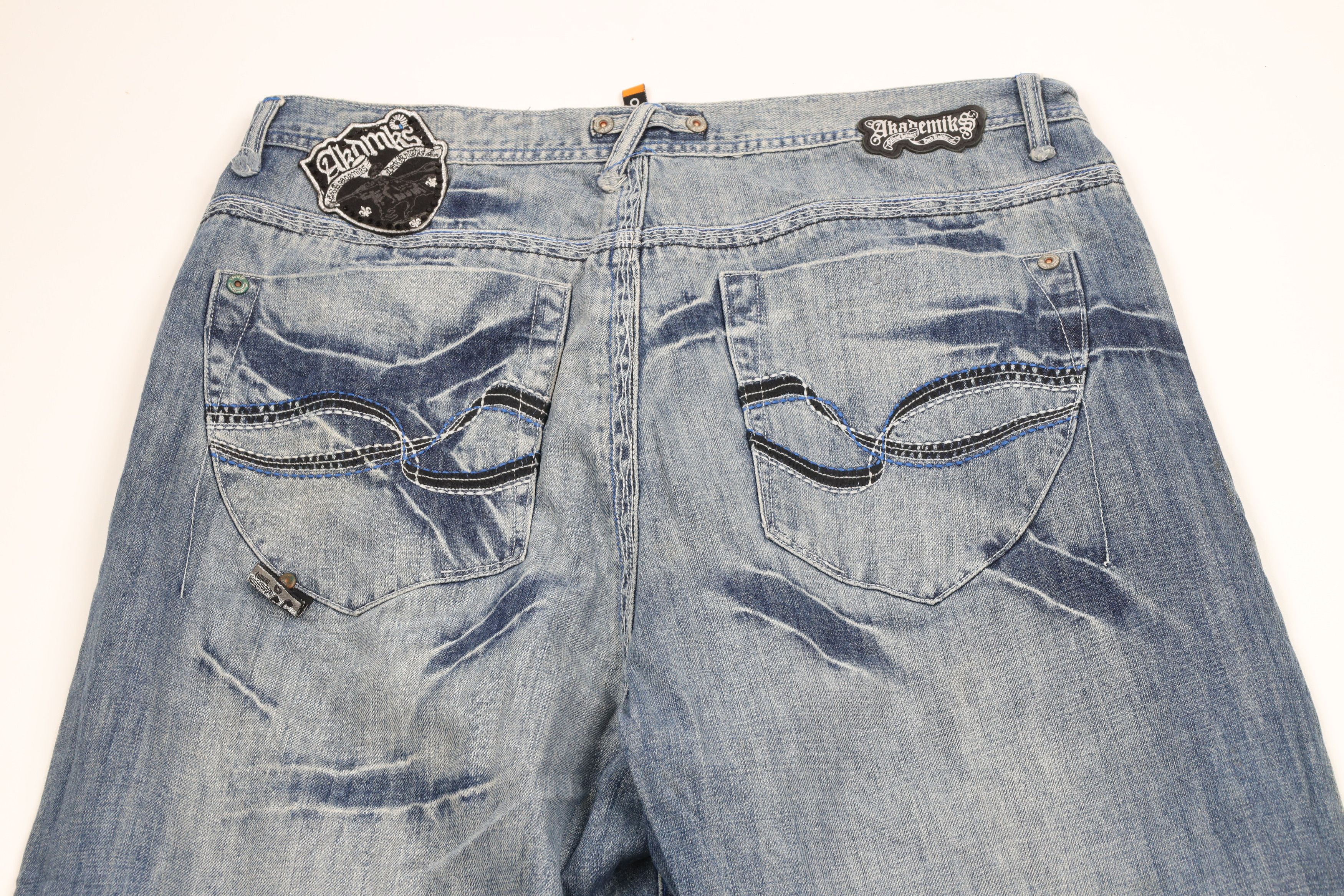 Vintage Vintage Y2K Streetwear Baggy Fit Wide Leg Denim Jeans Blue Size US 40 / EU 56 - 11 Thumbnail