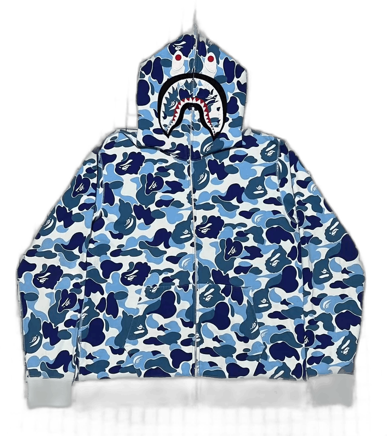 Bape BAPE Shark Camo Hoodie XXL Rare Size Size US XXL / EU 58 / 5 - 1 Thumbnail