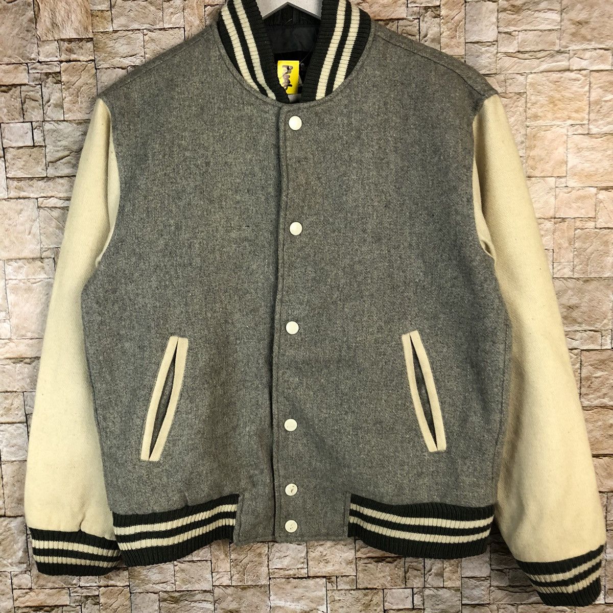 Japanese Brand Fair Mont Grey Bombers Jacket #A1096 Size US S / EU 44-46 / 1 - 3 Thumbnail