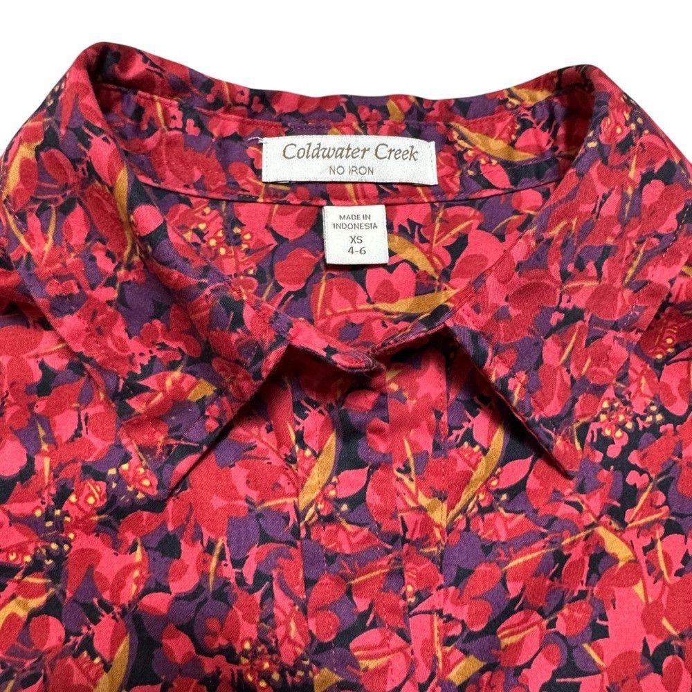 Coldwater Creek Coldwater Creek Cotton Long Sleeve No Iron Shirt Size XS Size XS / US 0-2 / IT 36-38 - 6 Thumbnail