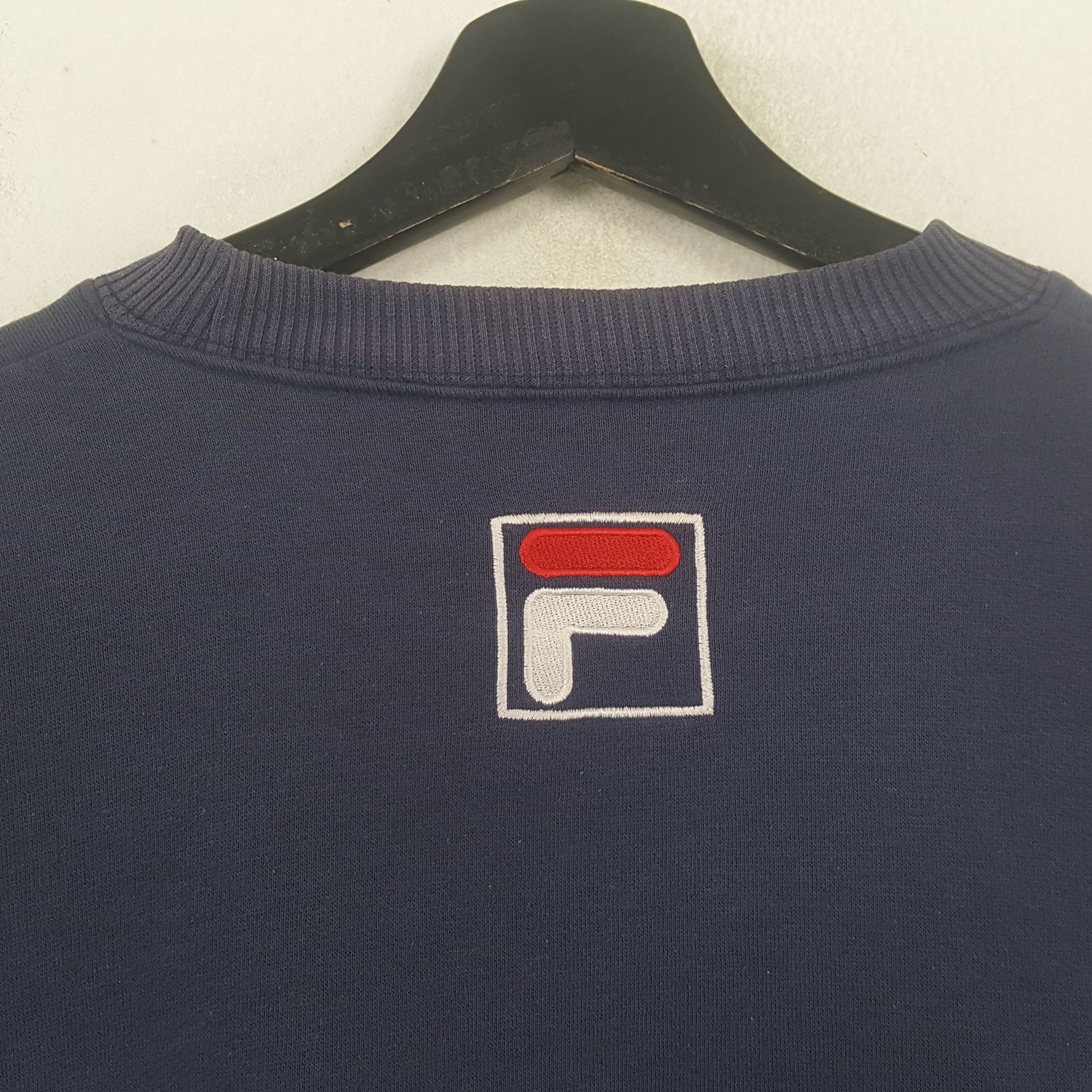 Fila × Vintage Fila Biella Italia Spellout Design Sweatshirt Size US L / EU 52-54 / 3 - 4 Thumbnail