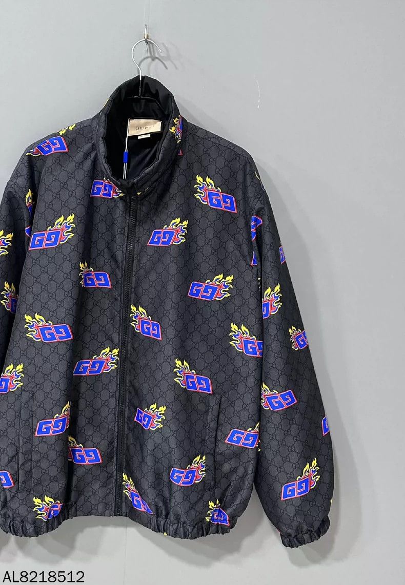Gucci Gucci Ss24 New Year's Flame Full Print Jacket 2501-Nextarro Size US L / EU 52-54 / 3 - 2 Thumbnail