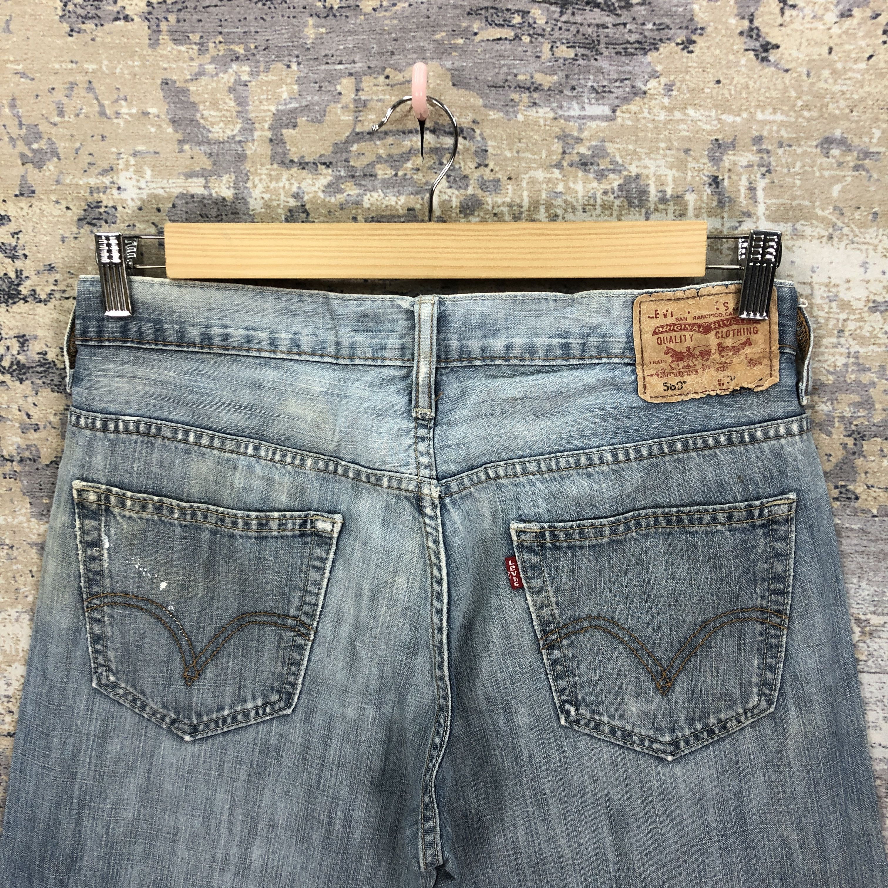 Levi's × Vintage Vintage Levis 569 Faded Baggy Jeans Levi's Light Wash Denim Size US 32 / EU 48 - 6 Thumbnail