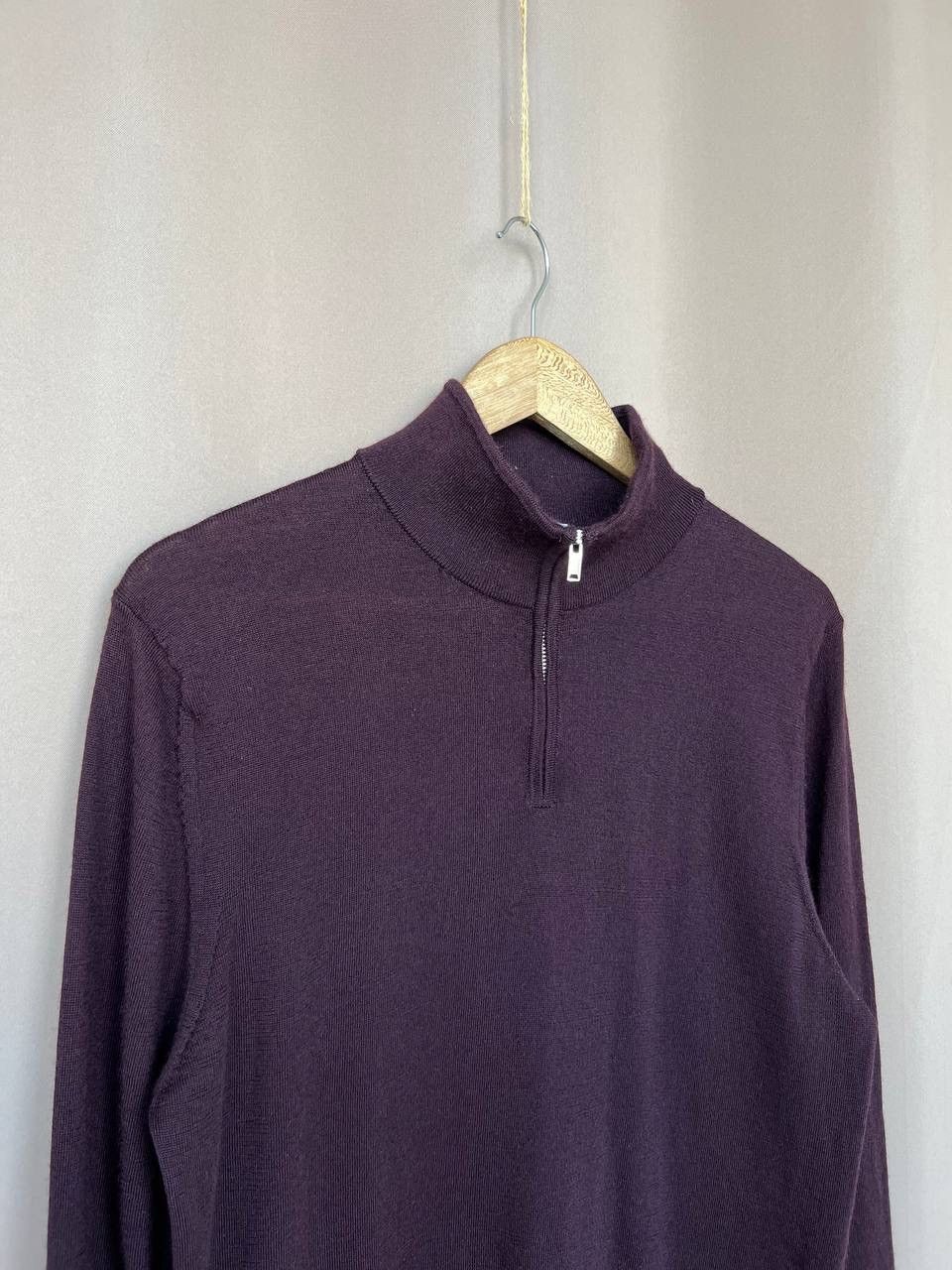 Reiss Reiss Blackhall Wool Half Zip Sweater Mock Mens Size M/L Size US L / EU 52-54 / 3 - 3 Thumbnail