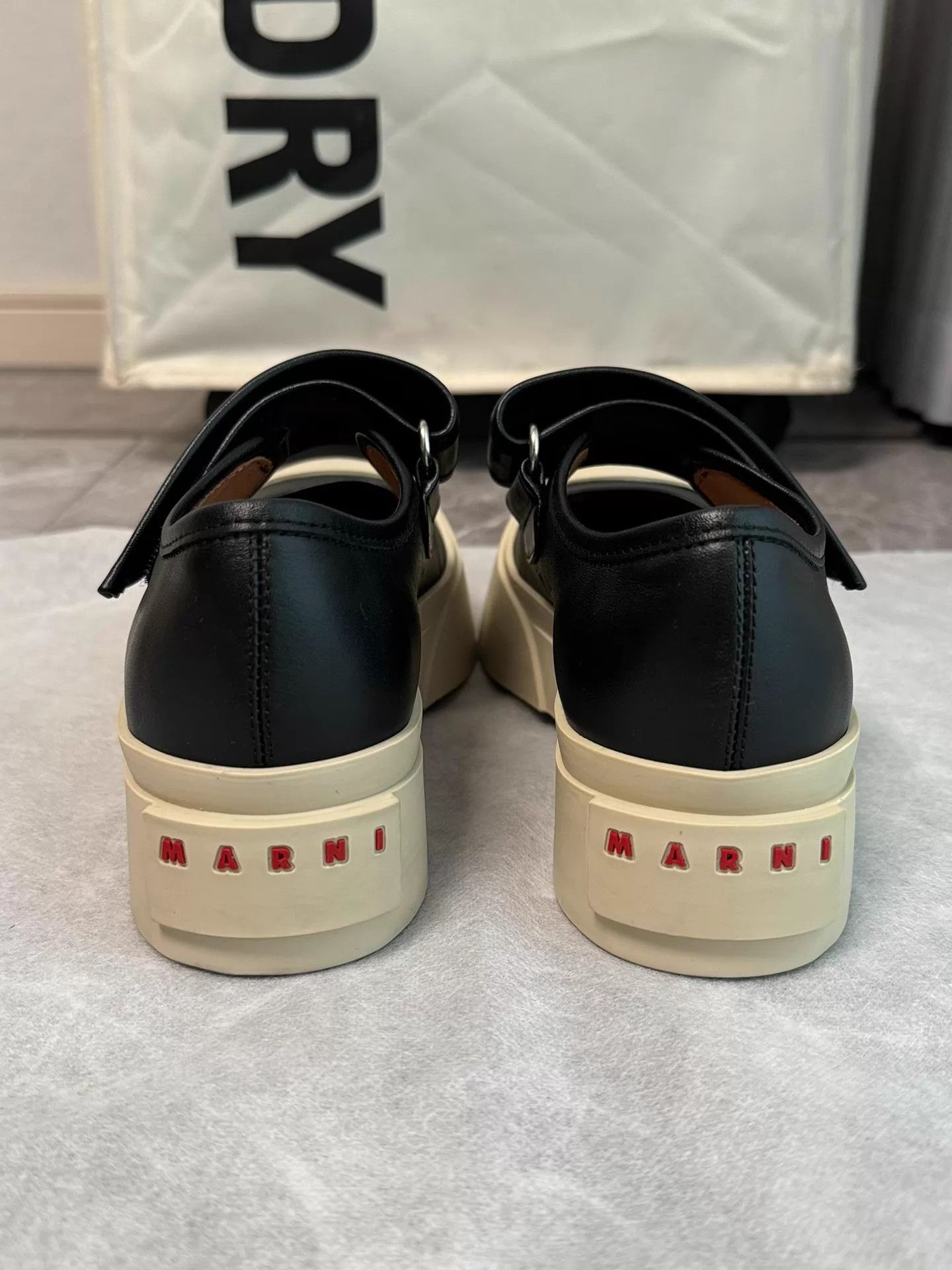Marni Marni Black Velcro Mary Jane Shoes 35 Size US 4.5 / IT 34.5 - 4 Thumbnail