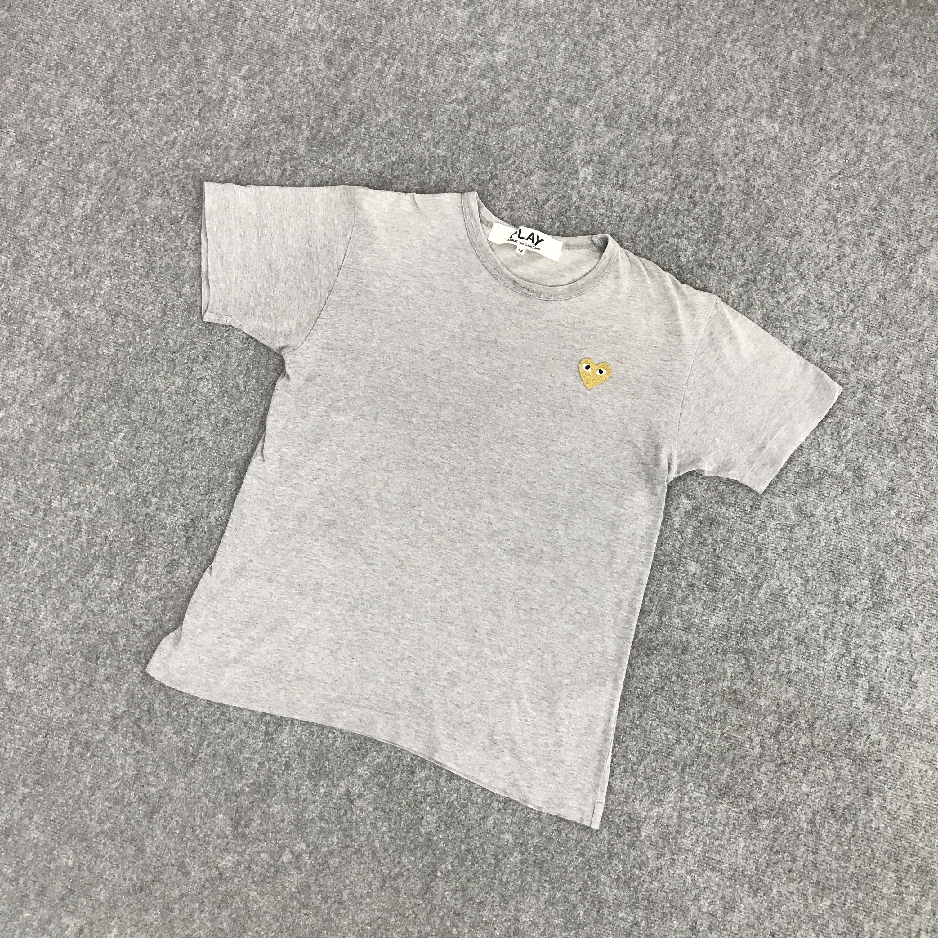 Comme des Garcons Homme Plus × Comme des Garcons PLAY PLAY COMME DES GARCONS MINI GOLD LOVE DESIGN TSHIRTS Size US M / EU 48-50 / 2 - 5 Thumbnail