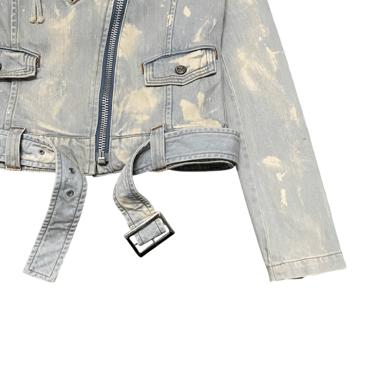 Le Grande Bleu (L.G.B.) FOL Filly O Lynx Denim Rider Jacket with Belt Size S / US 4 / IT 40 - 4 Thumbnail