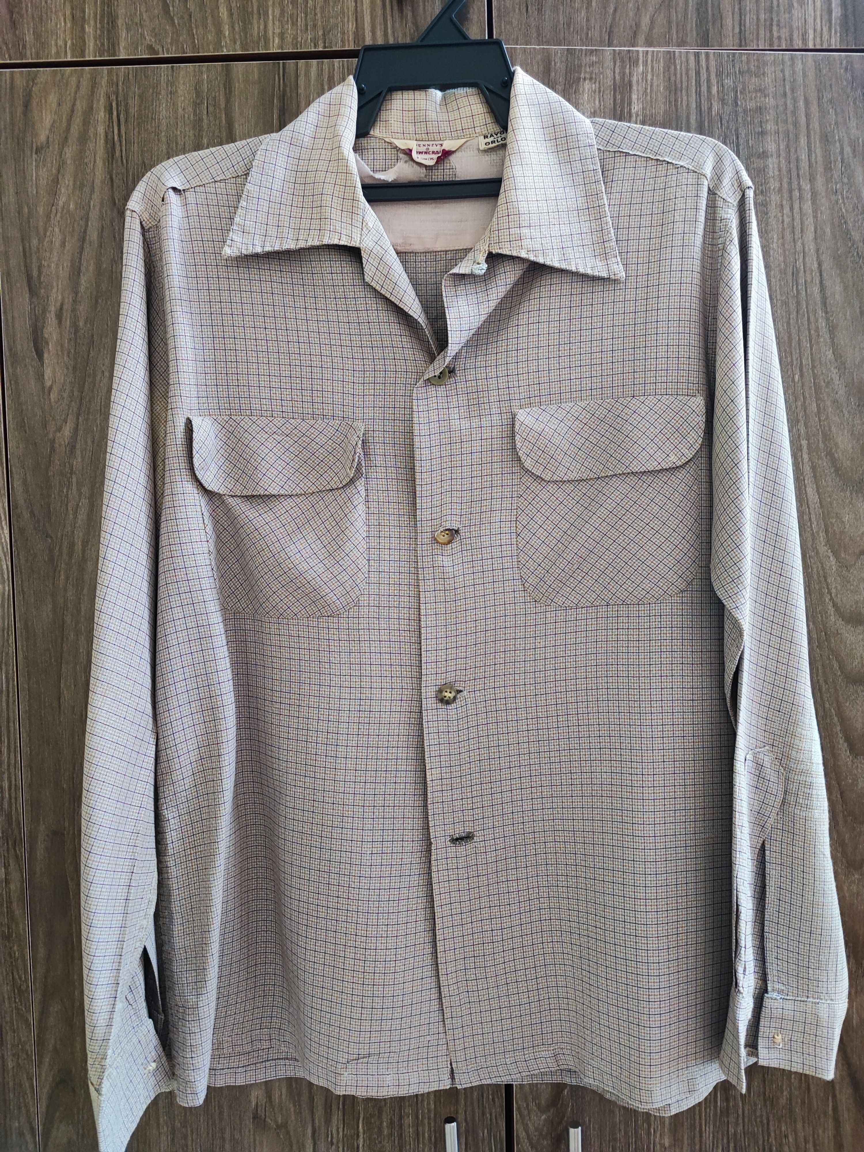 Around 1950's～TOWNCRAFT L/S RAYON SHIRT