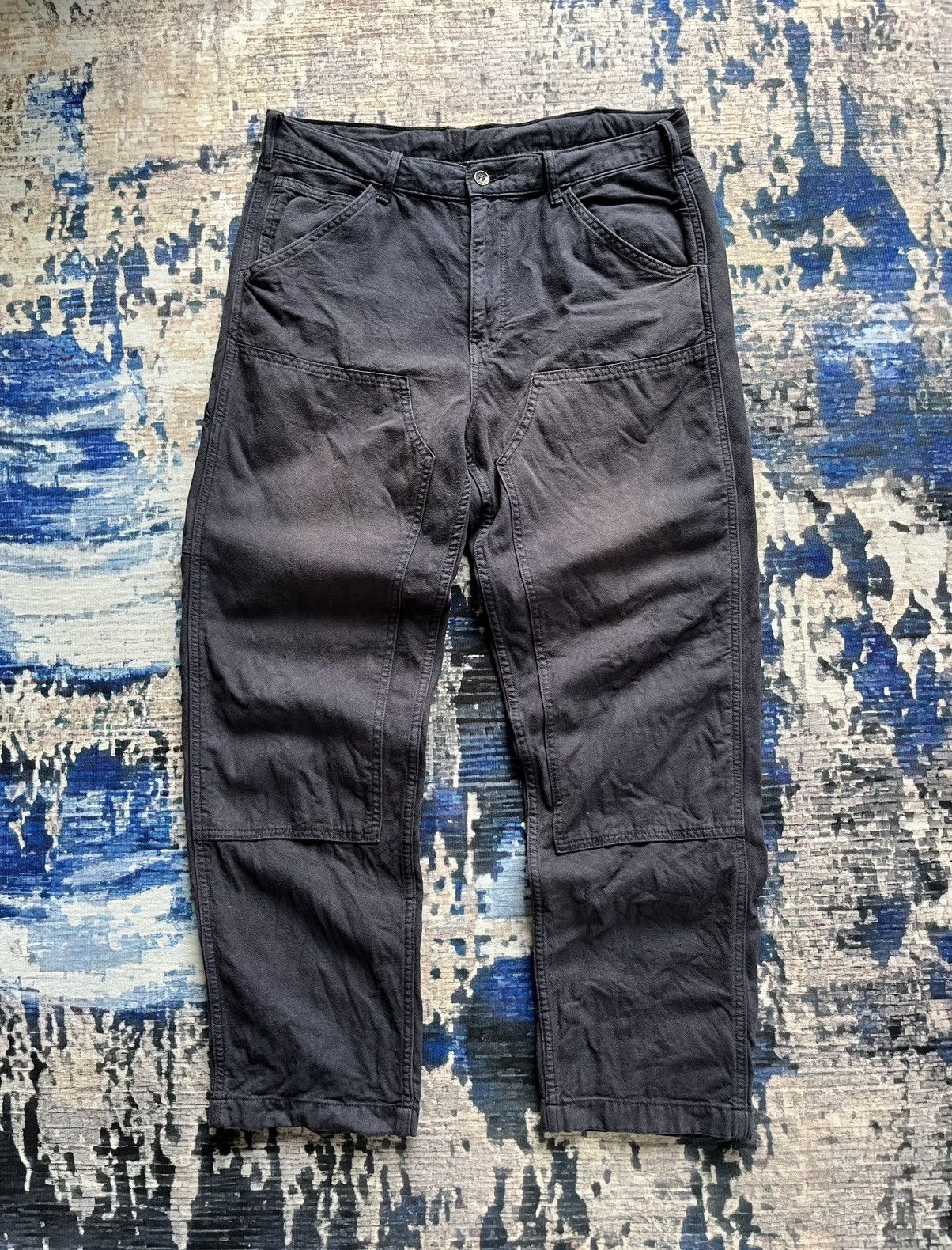Uniqlo Uniqlo Double Knee Baggy Pants Size US 35 - 1 Thumbnail