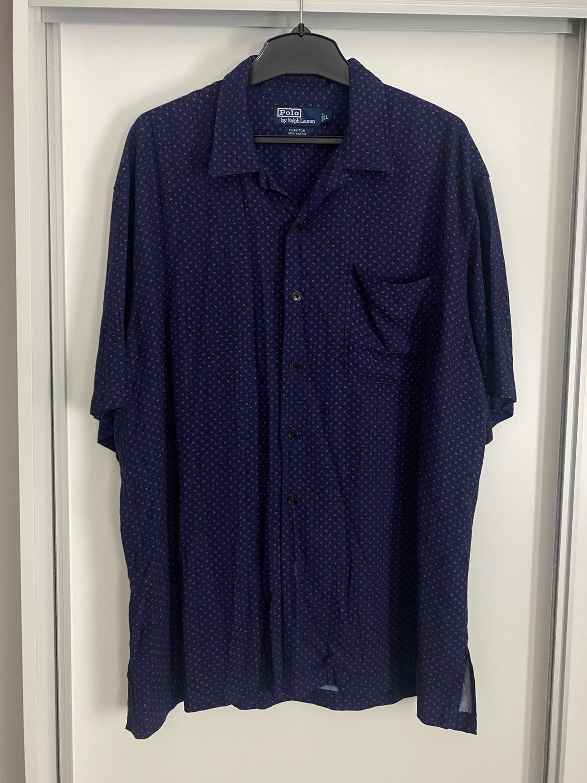 Polo Ralph Lauren Polo Ralph Lauren Short Sleeve Shirt Clayton Rayon vintage Size US L / EU 52-54 / 3 - 4 Thumbnail