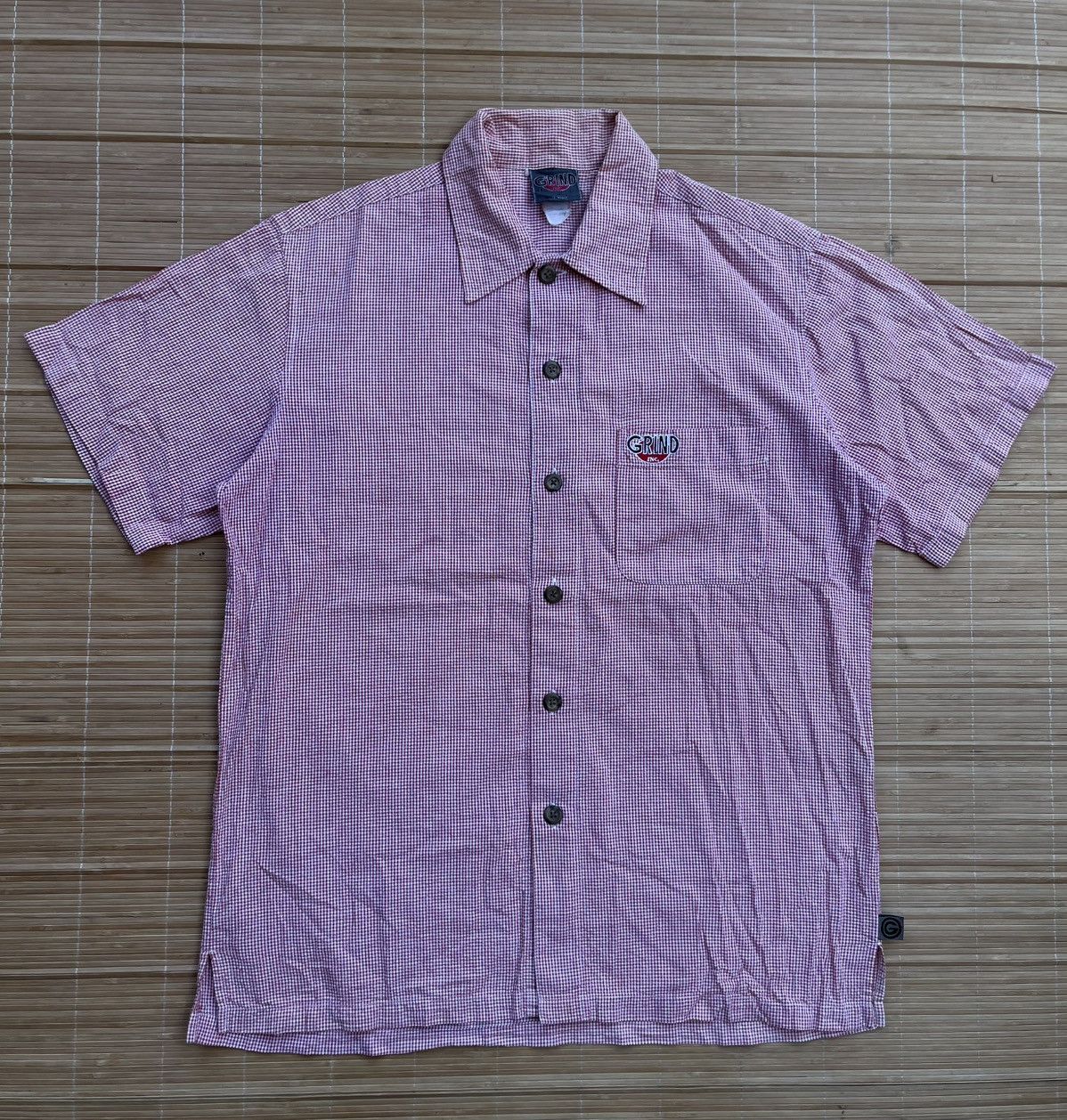 Santa Cruz Skateboards Vintage 90s Grind skateboard shirt button up Size US L / EU 52-54 / 3 - 1 Thumbnail