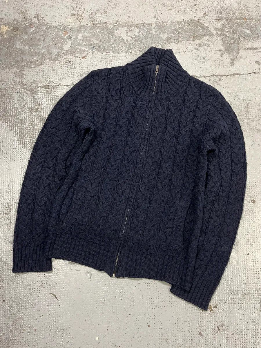 Dolce & Gabbana 2000s Dolce & Gabbana Navy Wool Zip-up Sweater Size US S / EU 44-46 / 1 - 4 Thumbnail