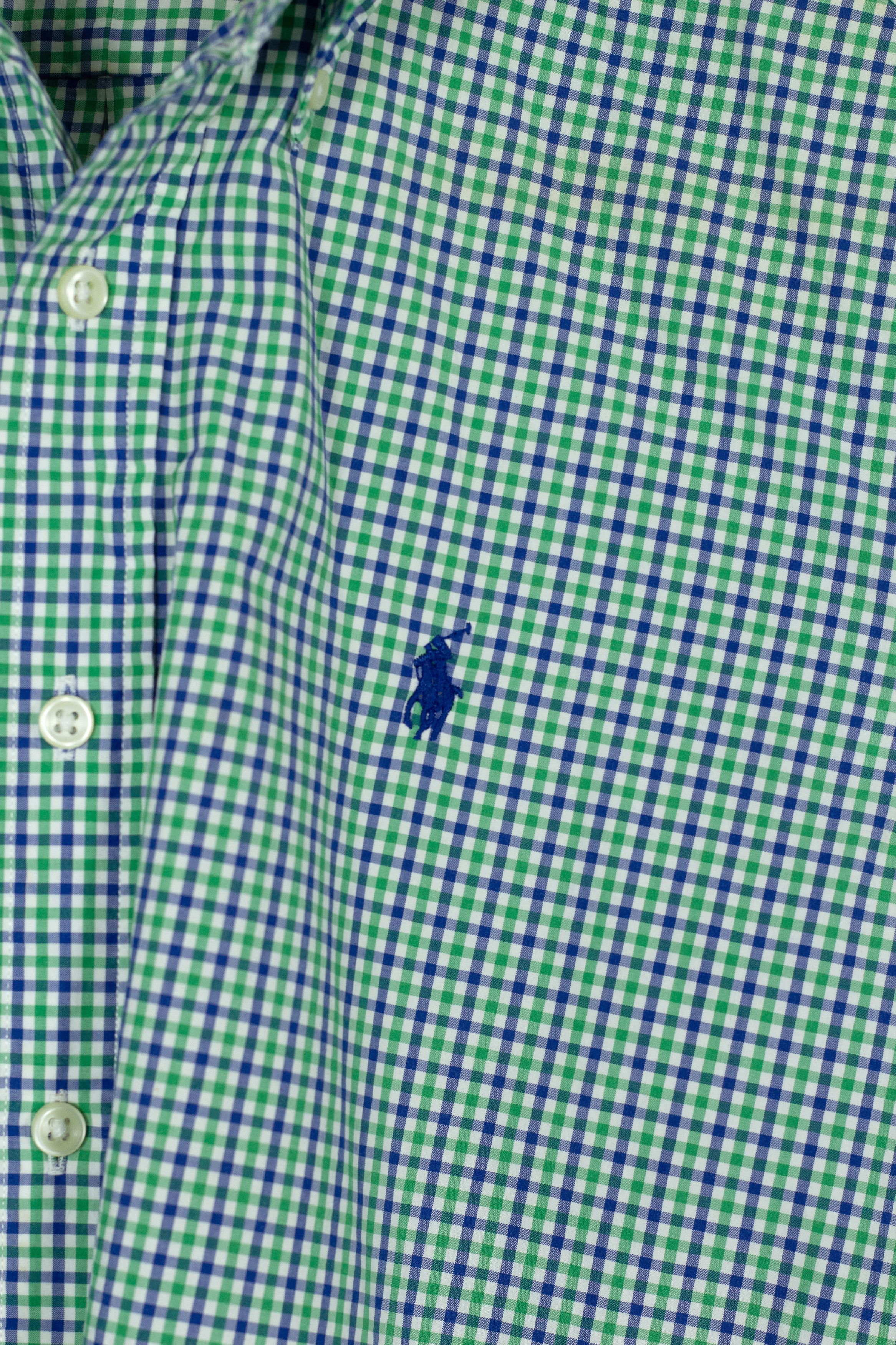 Polo Ralph Lauren × Vintage Ralph Lauren Logo Green Check Oxford Shirt S Size US S / EU 44-46 / 1 - 3 Thumbnail