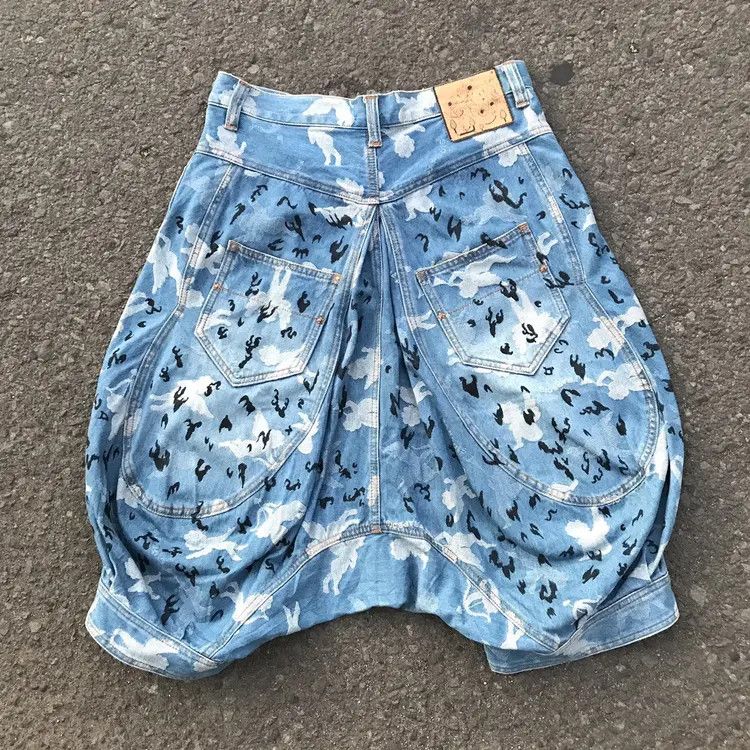 Issey Miyake Frapbois Issey Miyake Crop Cupid Angel Sarouel Pants Size US 30 / EU 46 - 2 Thumbnail