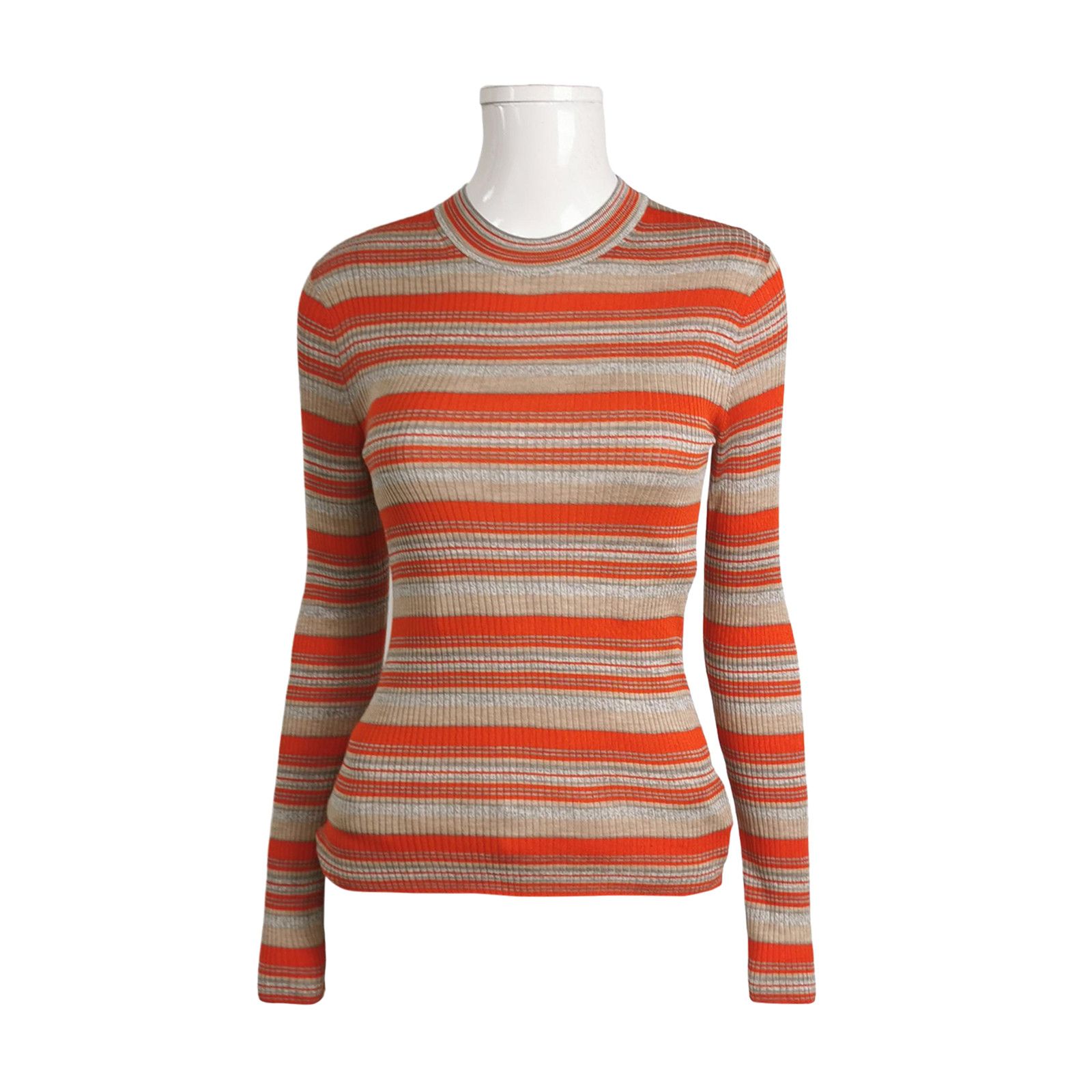 Theory Theory Multi Stripe Ribbed Sweater Size S Size S / US 4 / IT 40 - 1 Thumbnail
