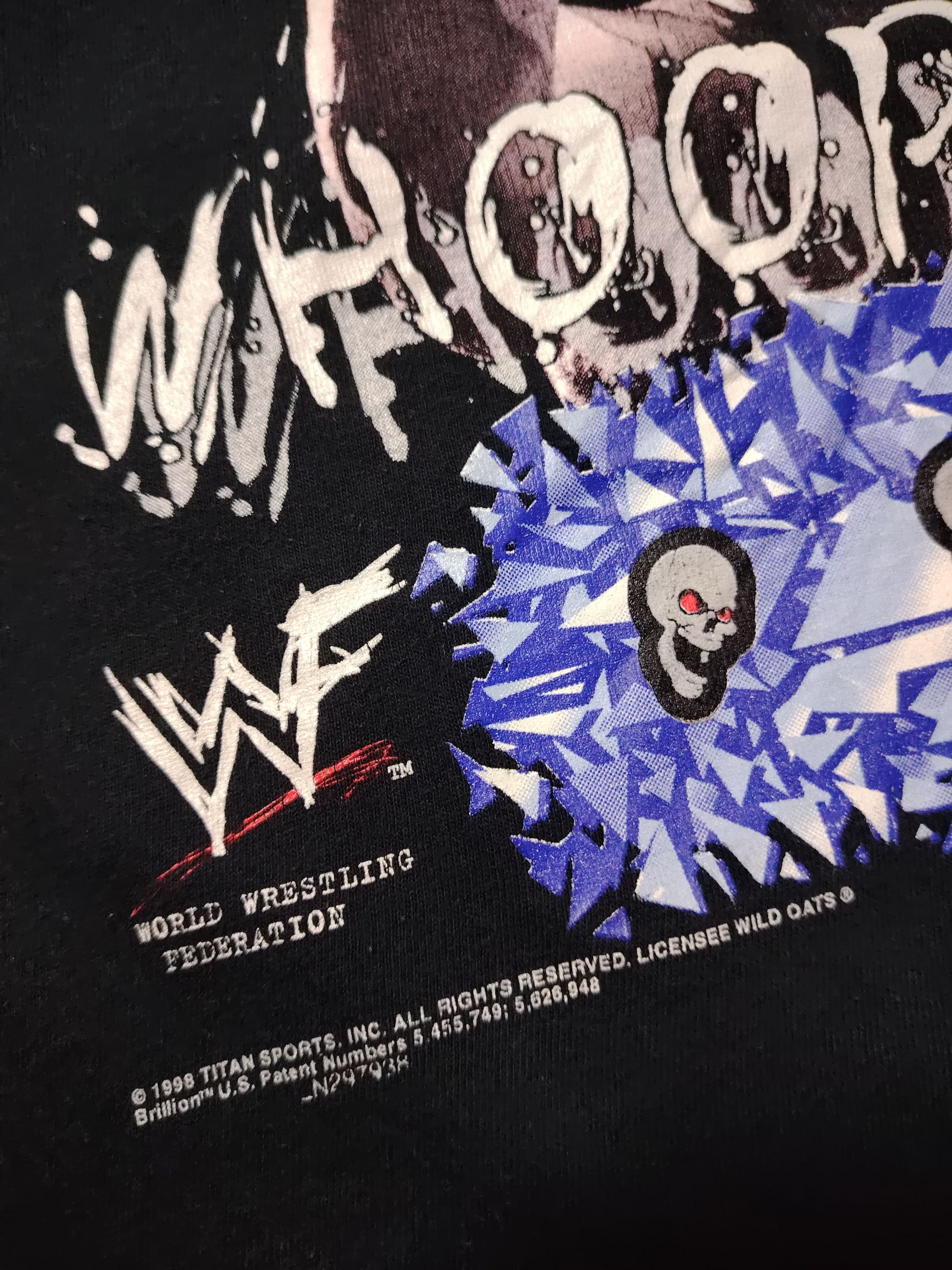 Vintage × WWF Vintage 1998 Stone Cold Steve Austin Whoop Ass Middle Finger Size US L / EU 52-54 / 3 - 3 Thumbnail