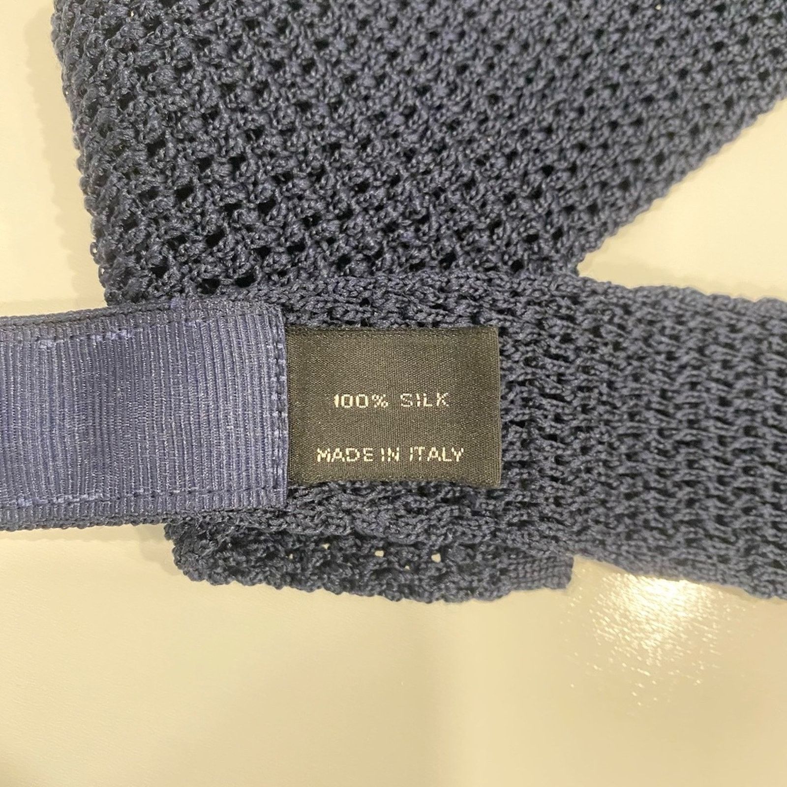 Tom Ford Tom Ford Silk Italian Knitted Square End Tie Size ONE SIZE - 7 Thumbnail