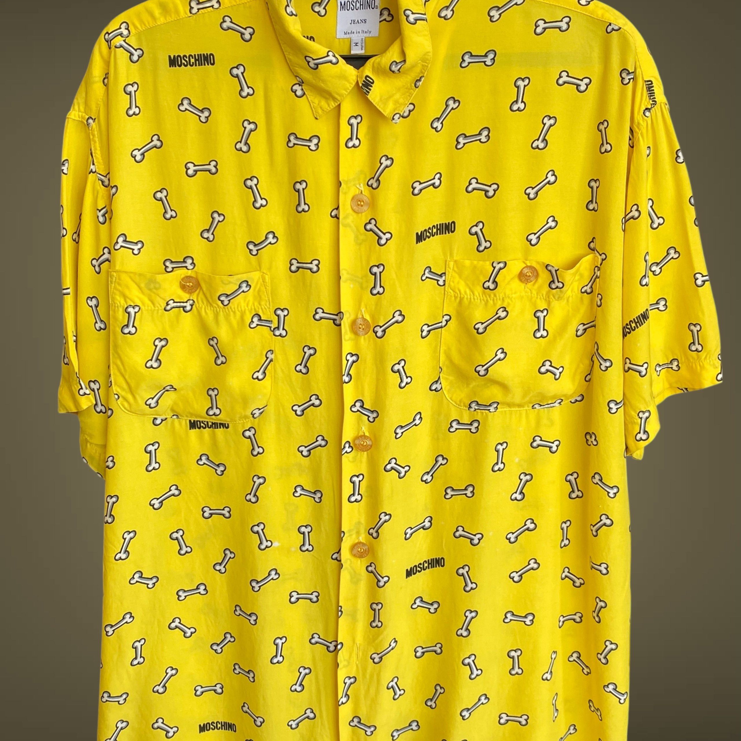 Moschino Moschino 90x Vintage Mens Shirt Size US M / EU 48-50 / 2 - 6 Thumbnail