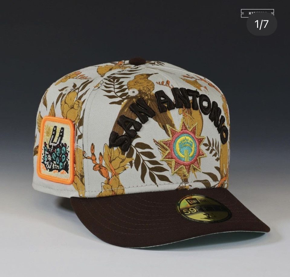 image of Myfitteds San Antonio Spurs Size 7 3/8 In St in Brown, Men's