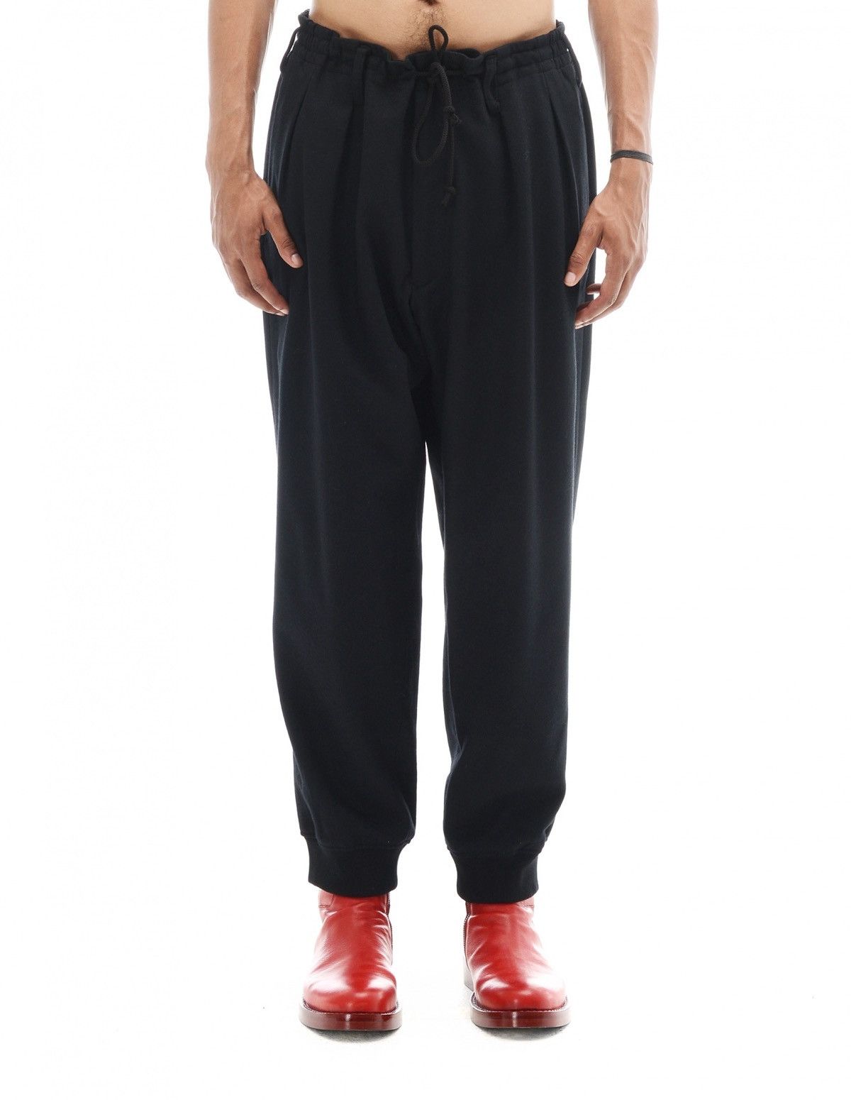 Yohji Yamamoto AW15 Wool Jogger Hem Pants Size US 32 / EU 48 - 1 Thumbnail